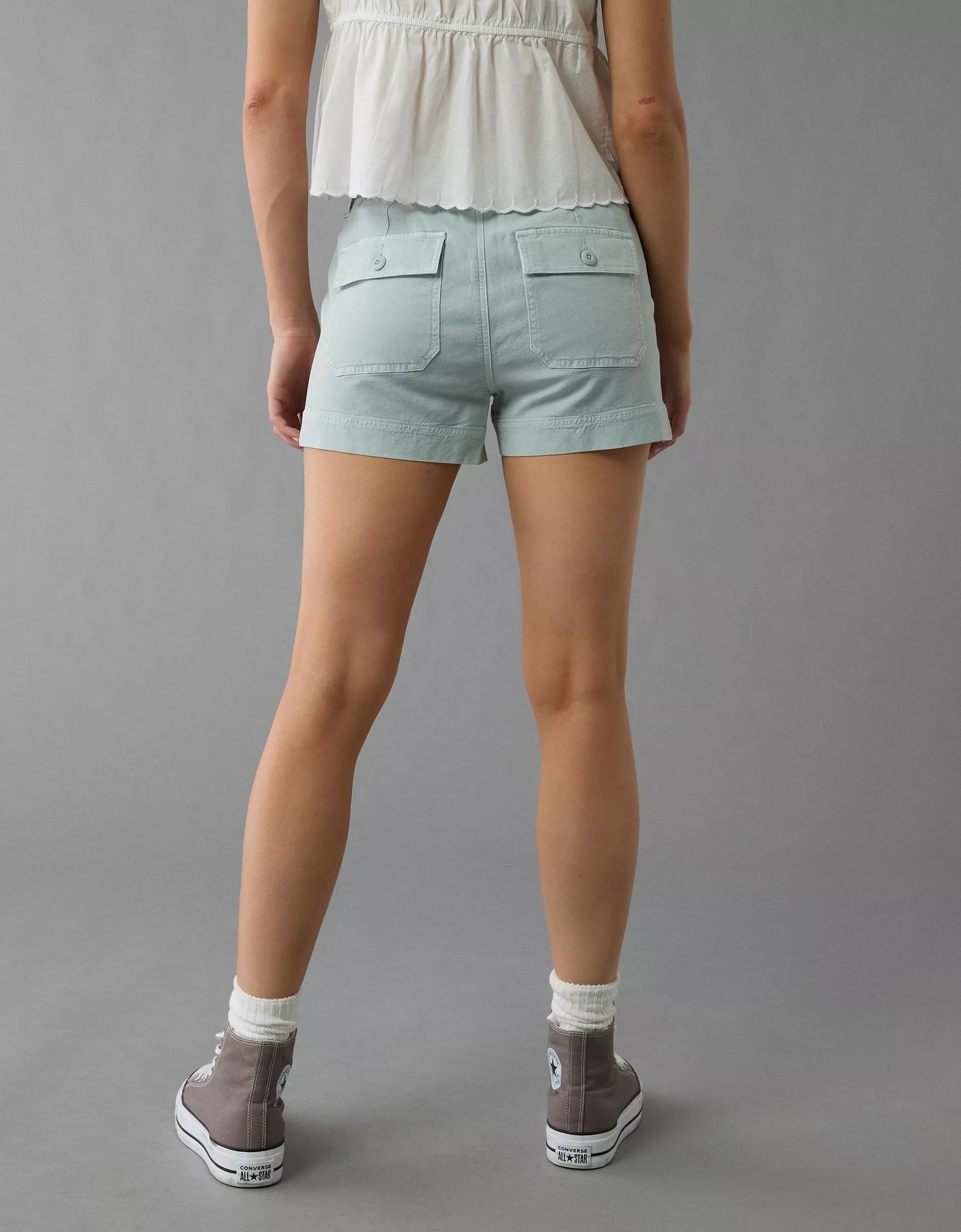 AE Stretch High-Waisted Relaxed Utility Short Product Image