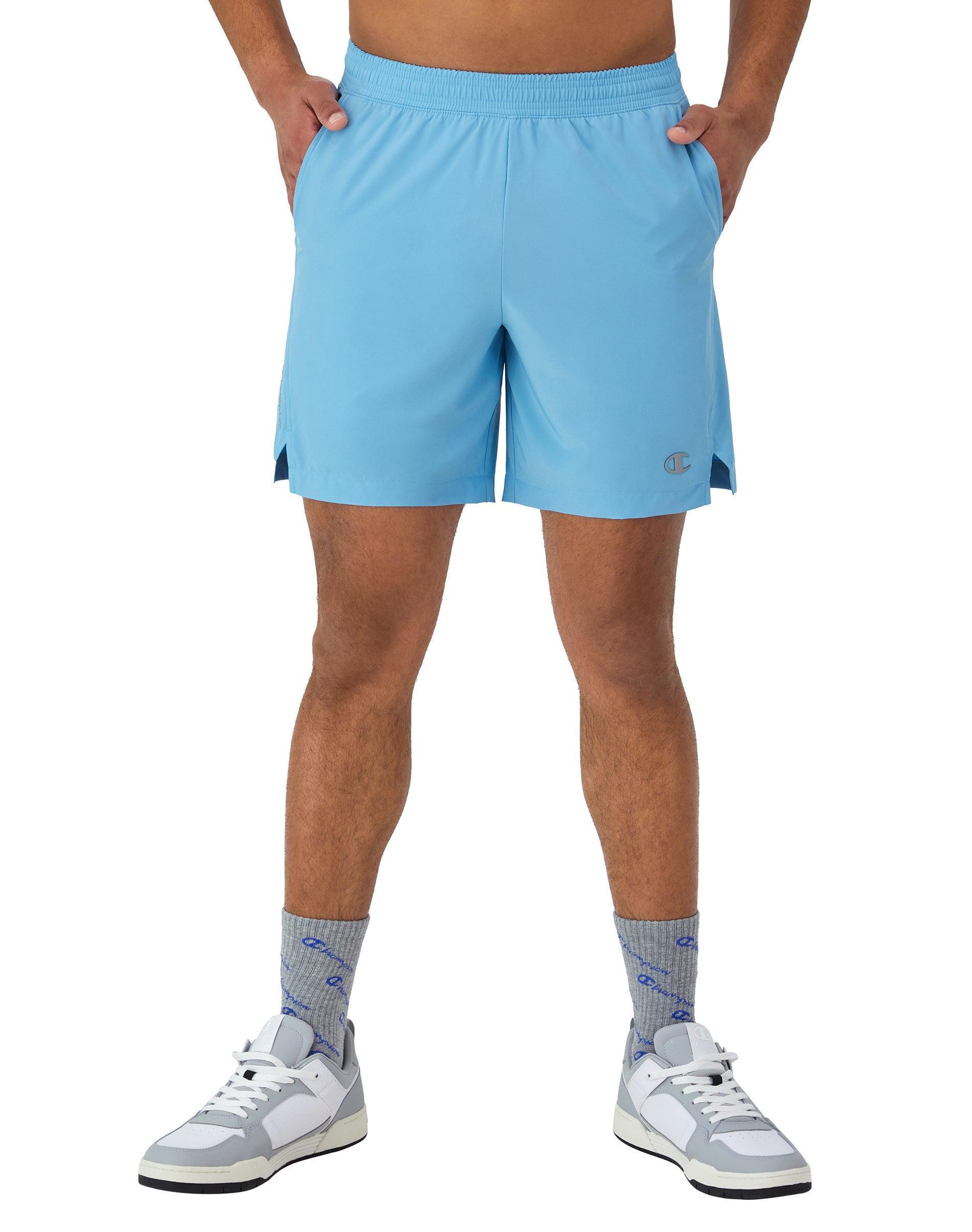 Mens Champion MVP Athletic Shorts, Moisture Wicking, C Logo, 7 Stealth XL Product Image