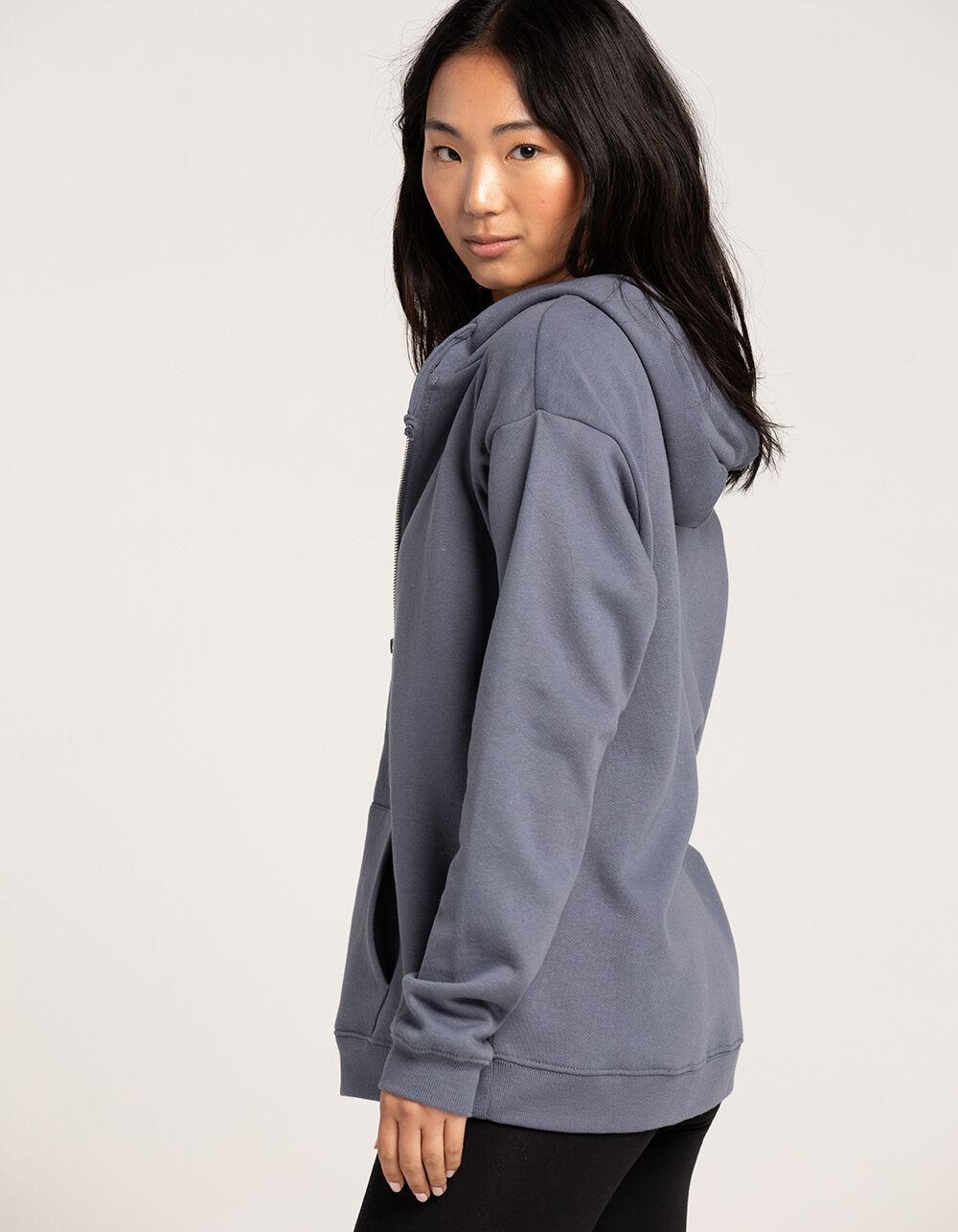 TILLYS Womens Oversized Zip-Up Hoodie Product Image