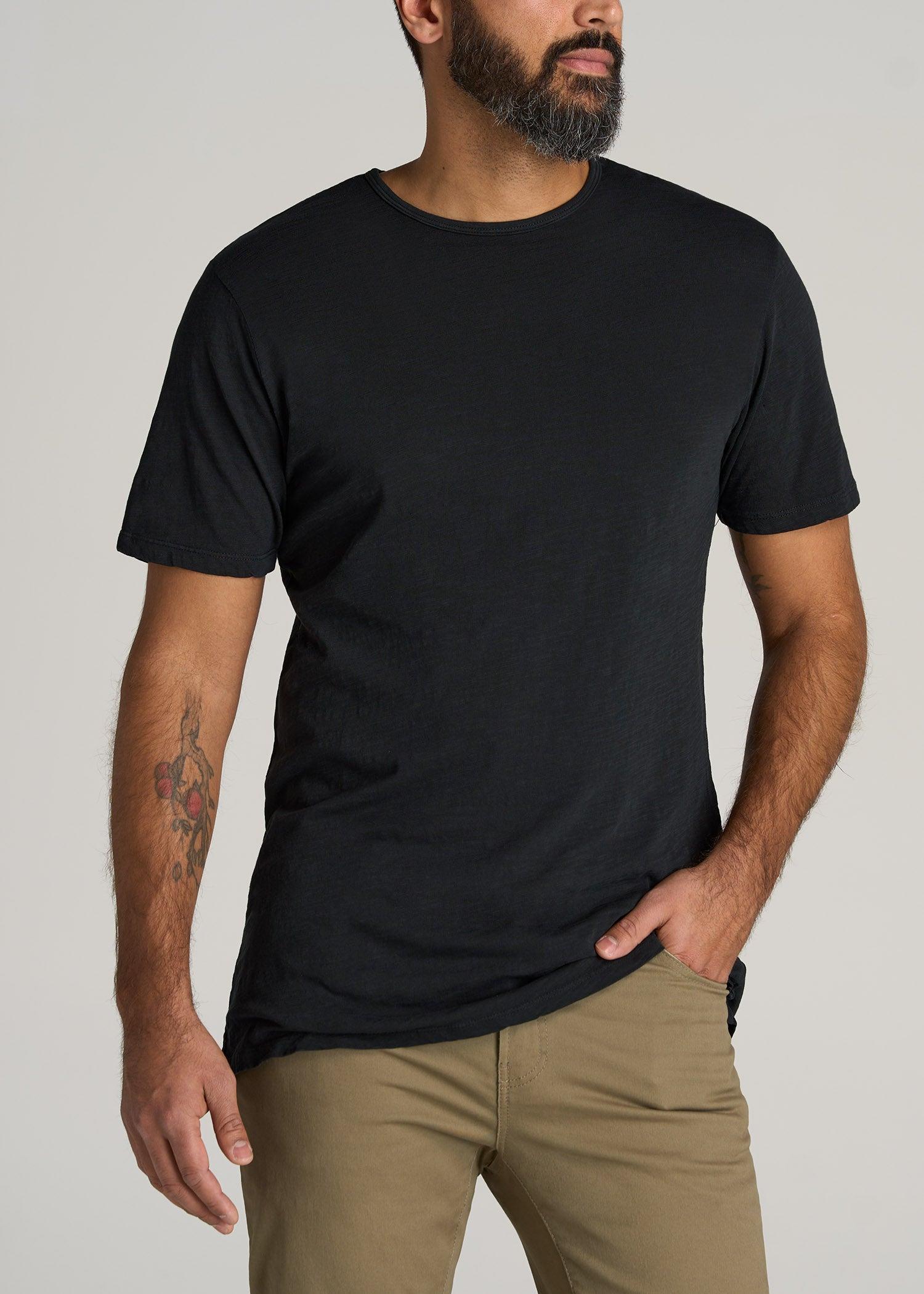 REGULAR-FIT Slub Tee in Charcoal - Tall Men's Shirts Product Image