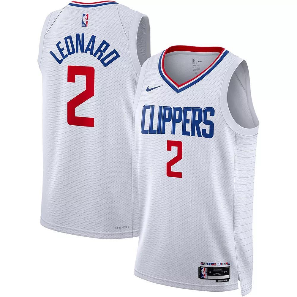 Unisex Nike Kawhi Leonard White LA Clippers Swingman Jersey - Association Edition, Adult Unisex,  Product Image