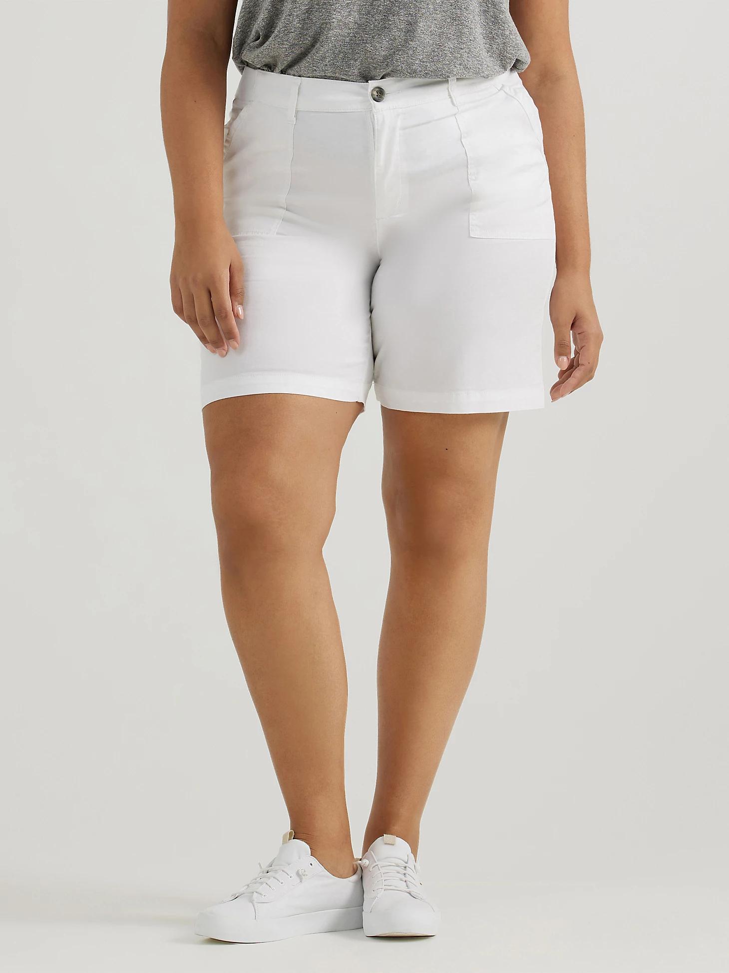 Women's Ultra Lux Comfort with Flex-To-Go Relaxed Fit Utility Bermuda (Plus) | Women's Shorts | Lee® Product Image