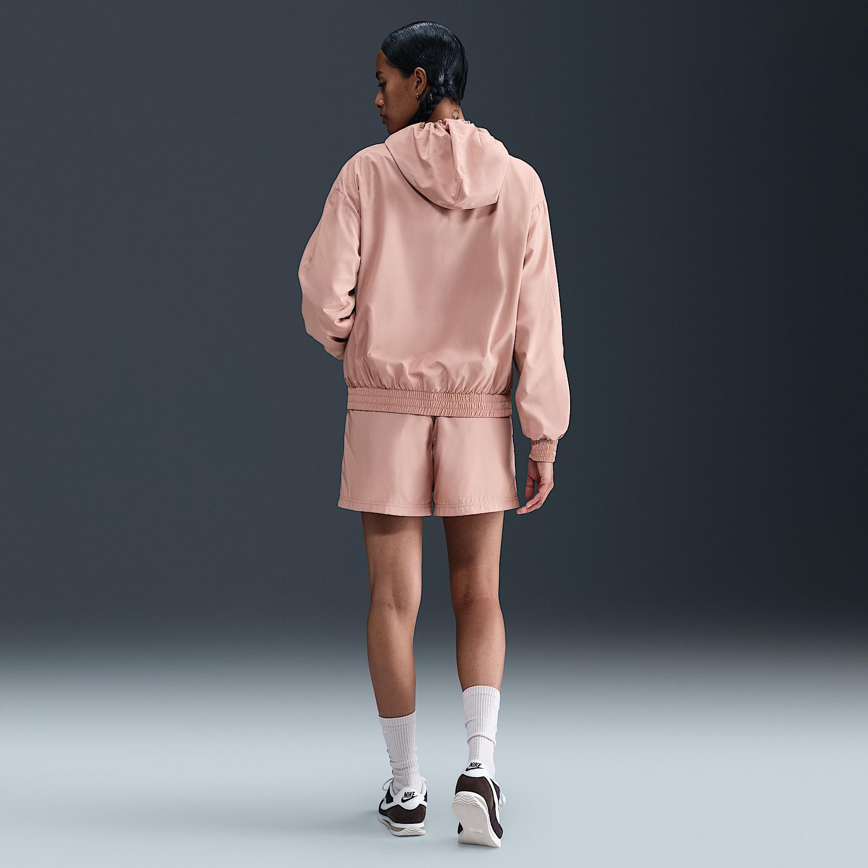 Womens Nike Sportswear Classic Wovens Loose UV Hooded Jacket | FV6298-624 Product Image