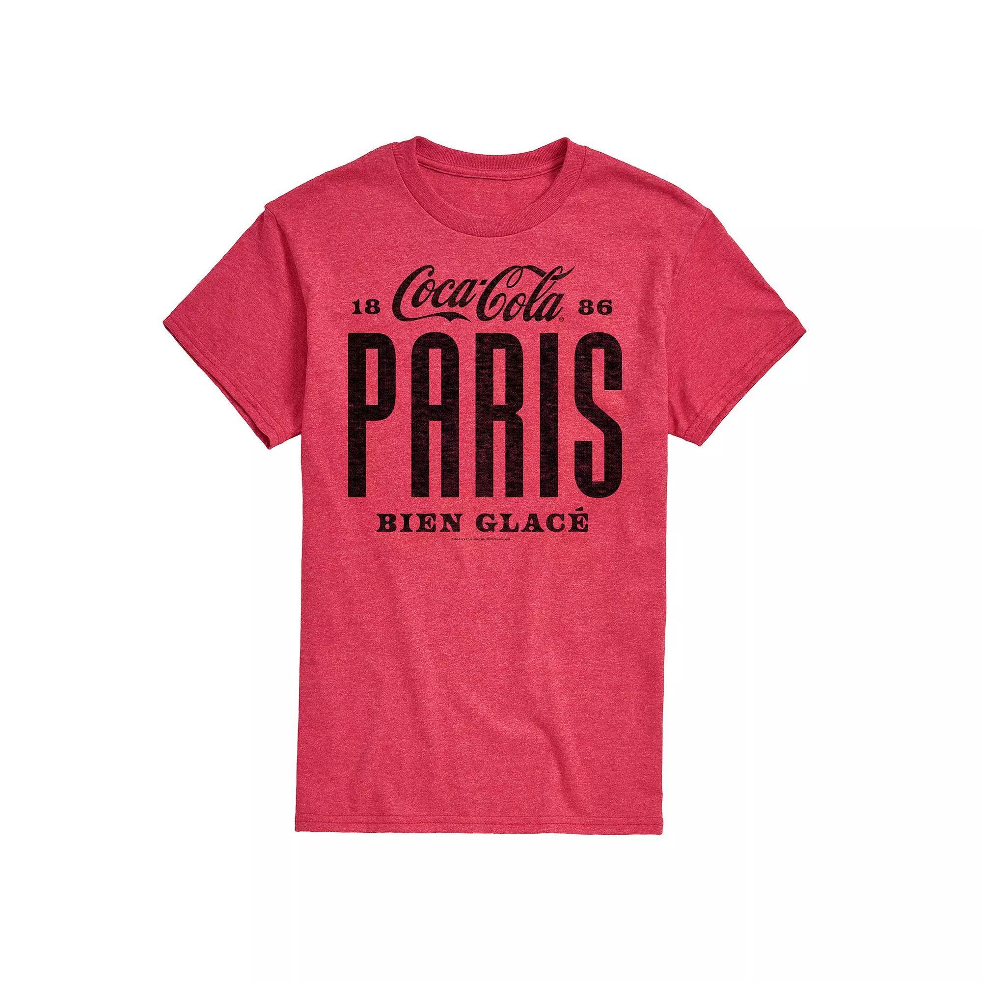 Men's Coca-Cola Paris Graphic Tee, Size: XXL, White Product Image