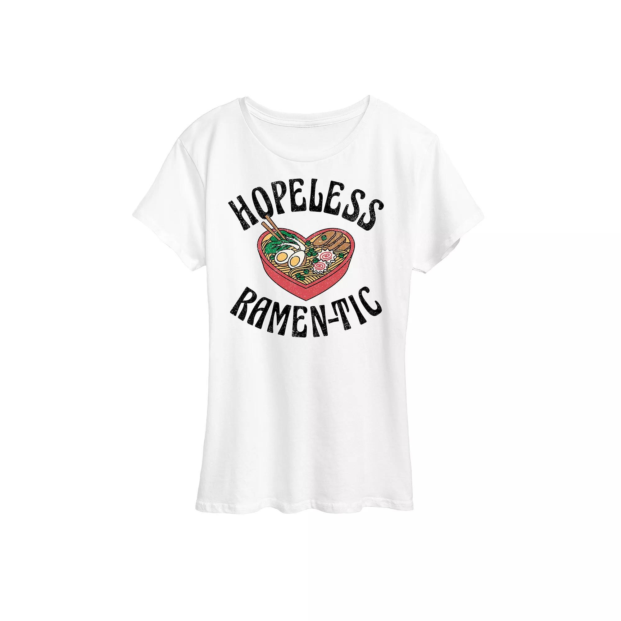 Women's Hopeless Ramen-tic Graphic Tee, Size: Medium, White Product Image