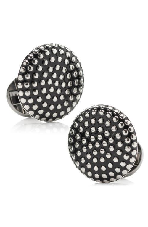 Mens Circle Dot Texture Cufflinks Product Image