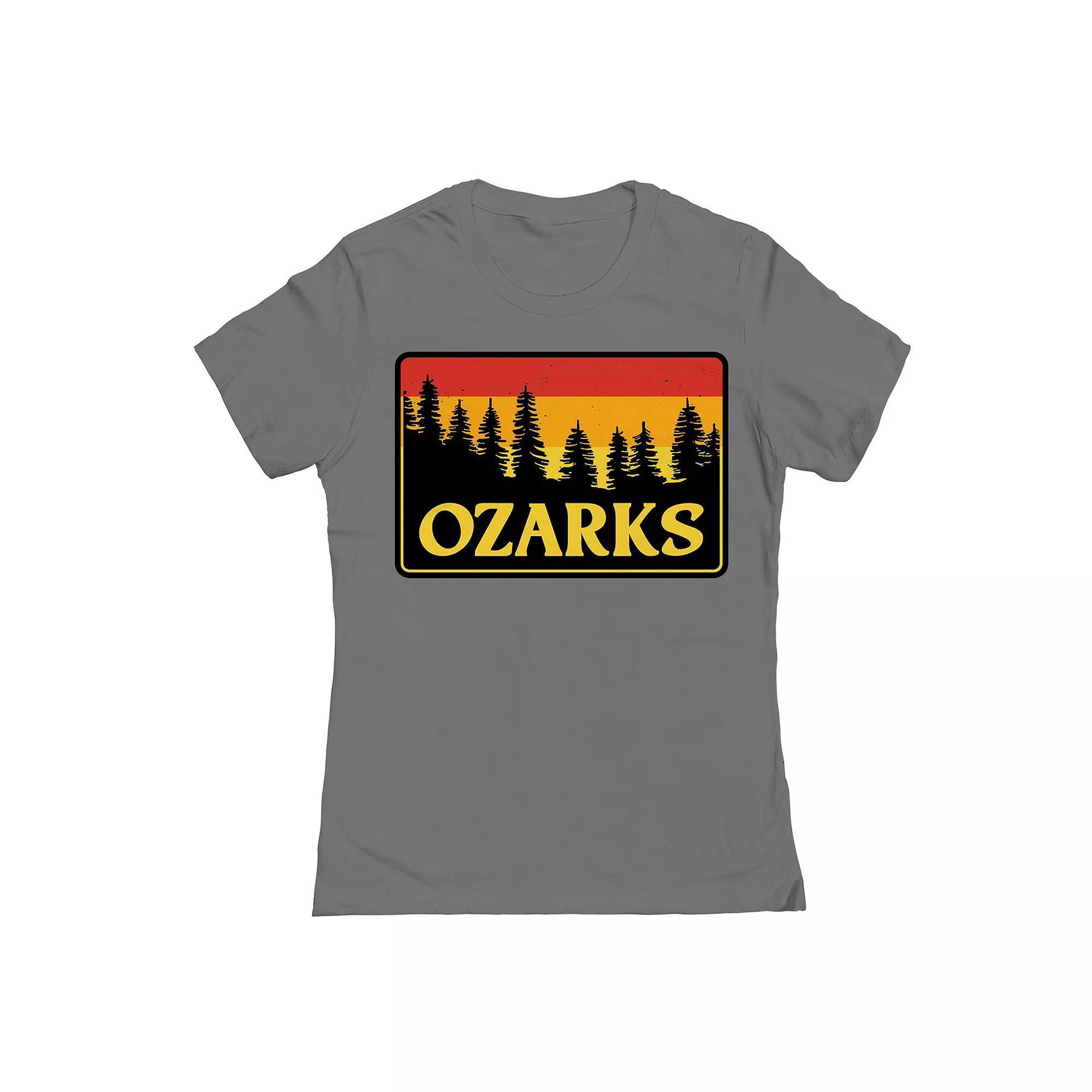 Junior's Ozarks Womens Graphic Tee, Girl's, Size: Medium, Grey Product Image