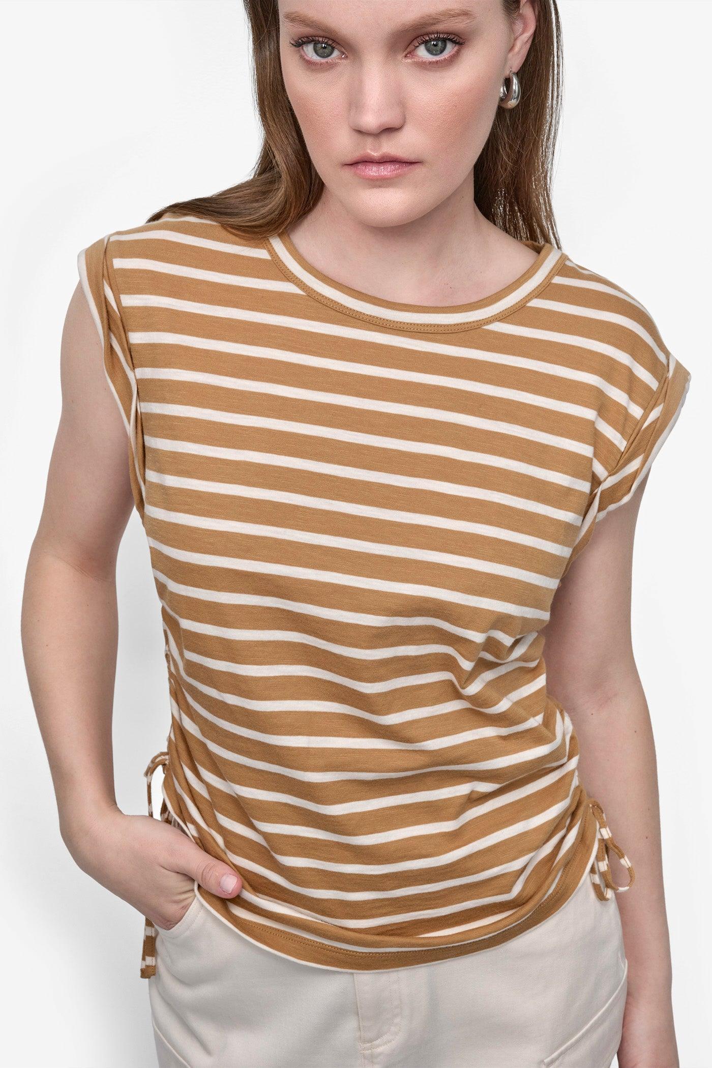 RUCHED SIDE-TIE TEE Product Image
