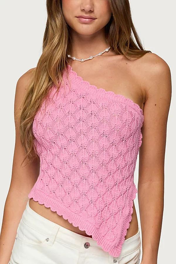 Edikted Codi Backless Asymmetric Knit Top Womens at Urban Outfitters Product Image