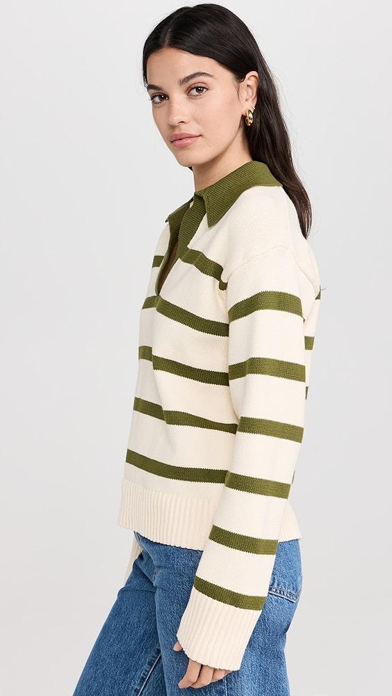 English Factory Striped Collared Sweater | Shopbop Product Image