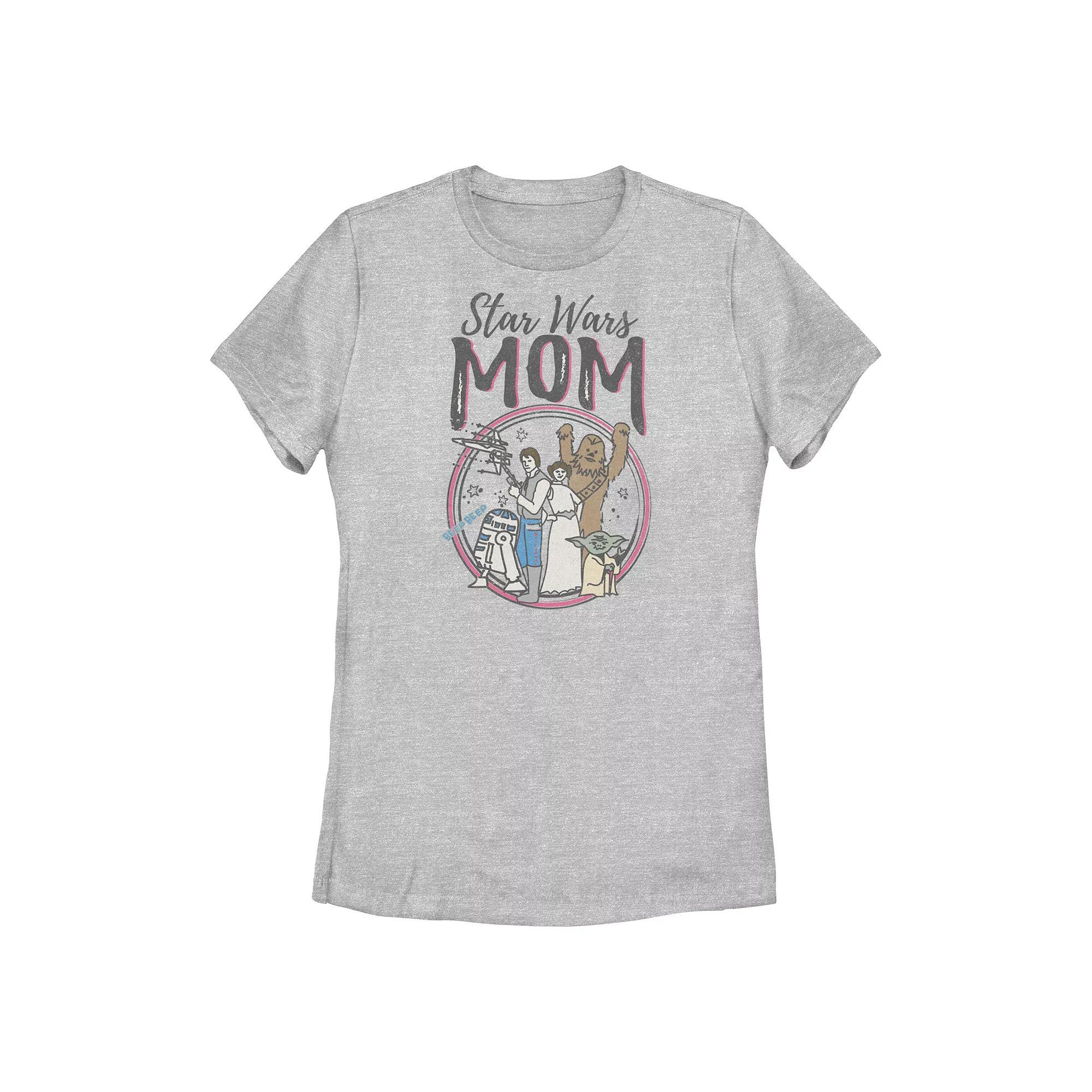 Women's Star Wars Mom Character Collage Graphic Tee,  Product Image