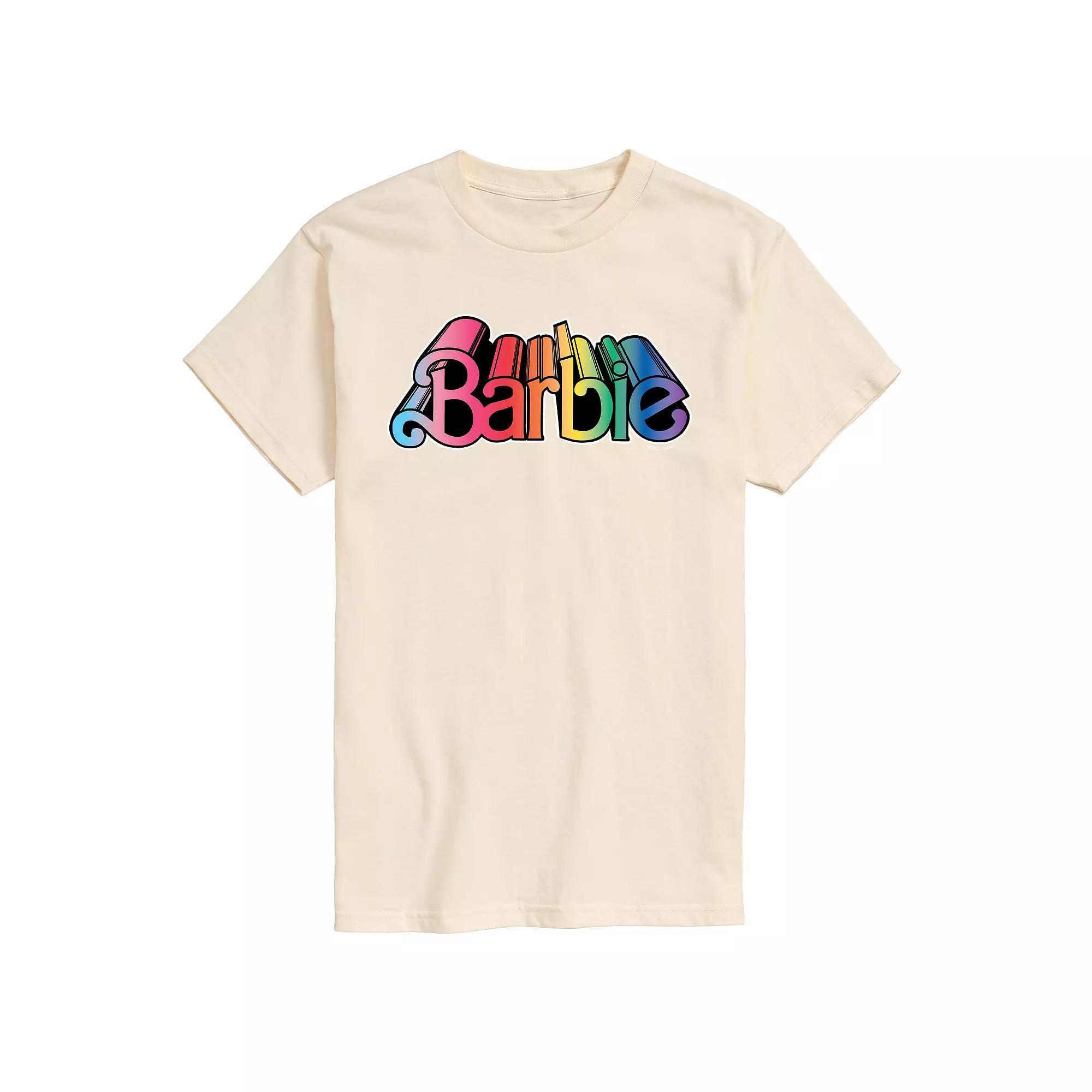Men's Barbie Pride Logo Graphic Tee,  Product Image
