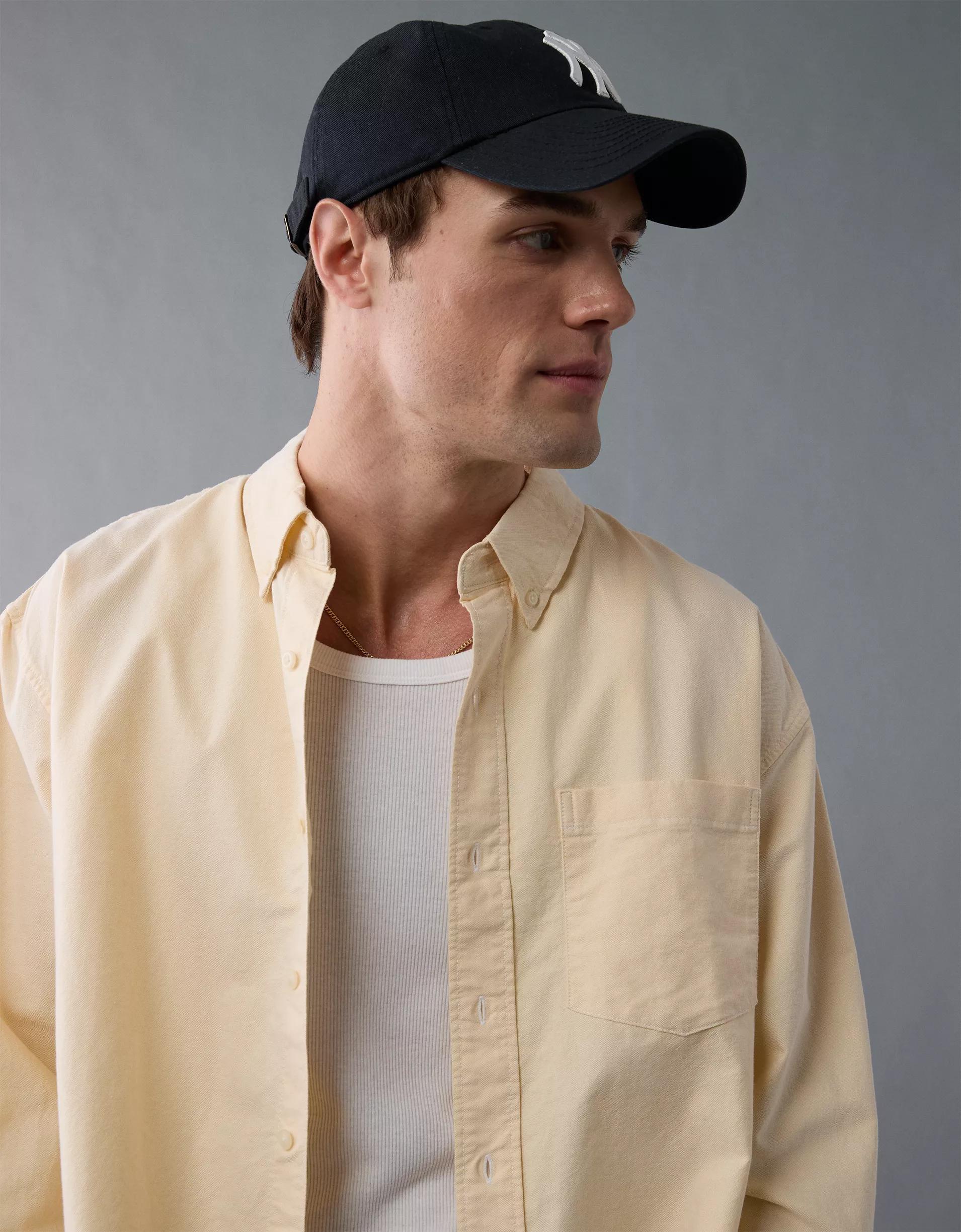 AE Everyday Relaxed Oxford Button-Up Shirt Product Image