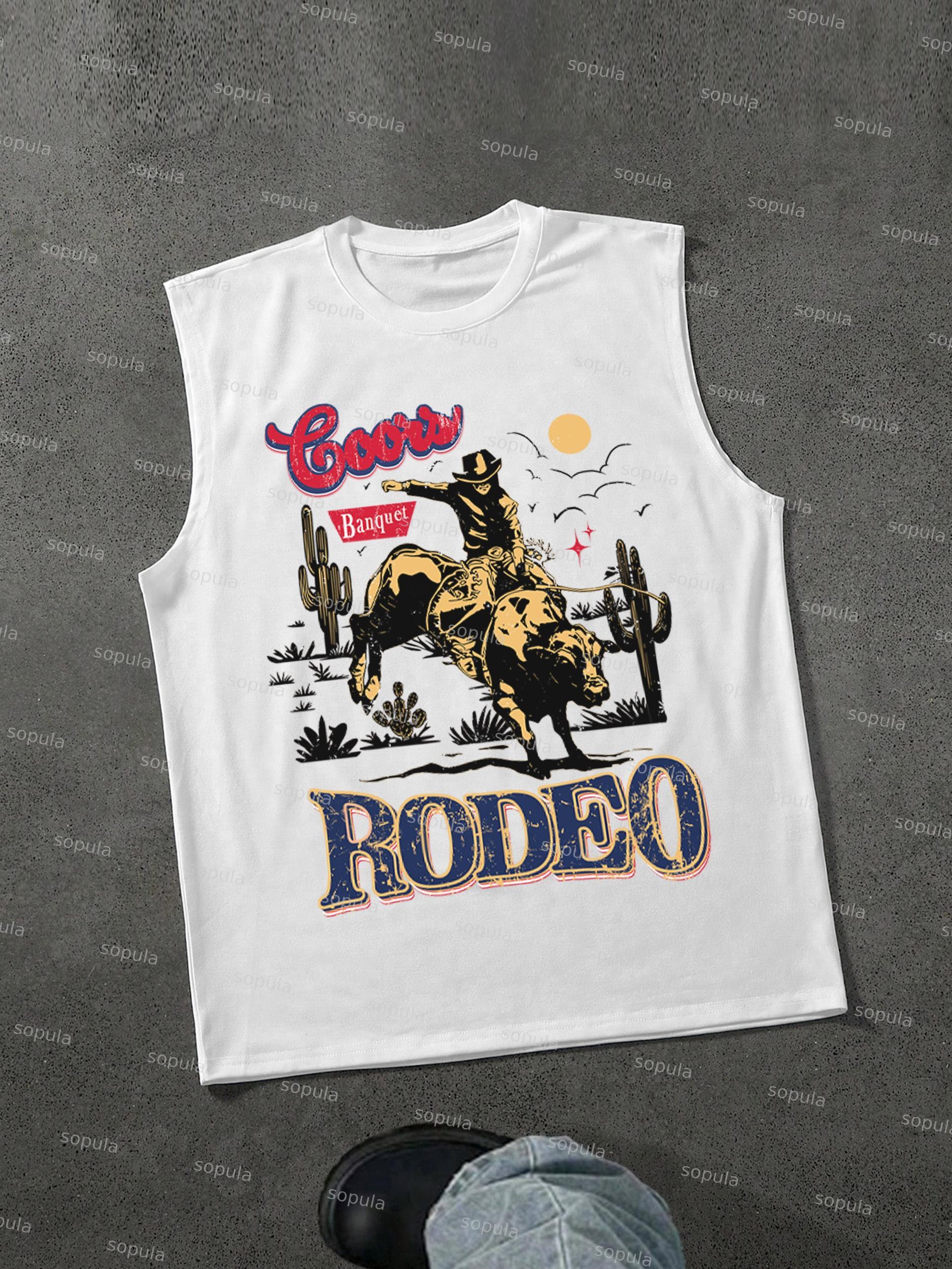 Sopula Men's Skeleton Bandage Retro Print Tank Top Product Image