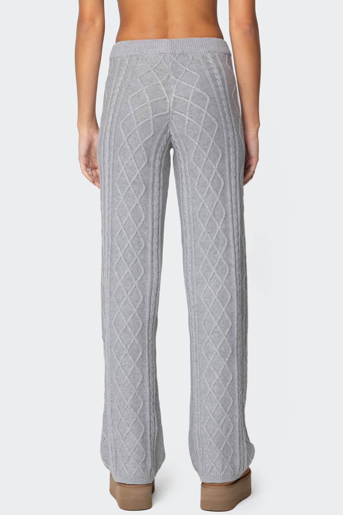 Kasey Cable Knit Pants Product Image