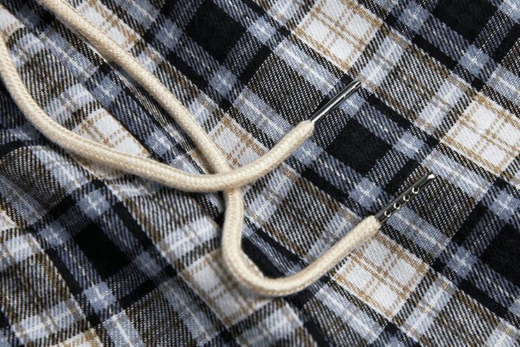 RT No. 3126 DRAWSTRING PLAID PANTS Product Image