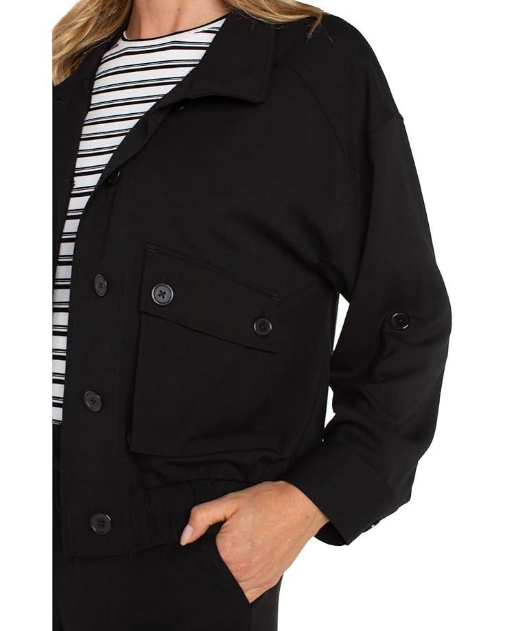 Plush Comfort Knit Zip Up Funnel Neck Jacket Product Image