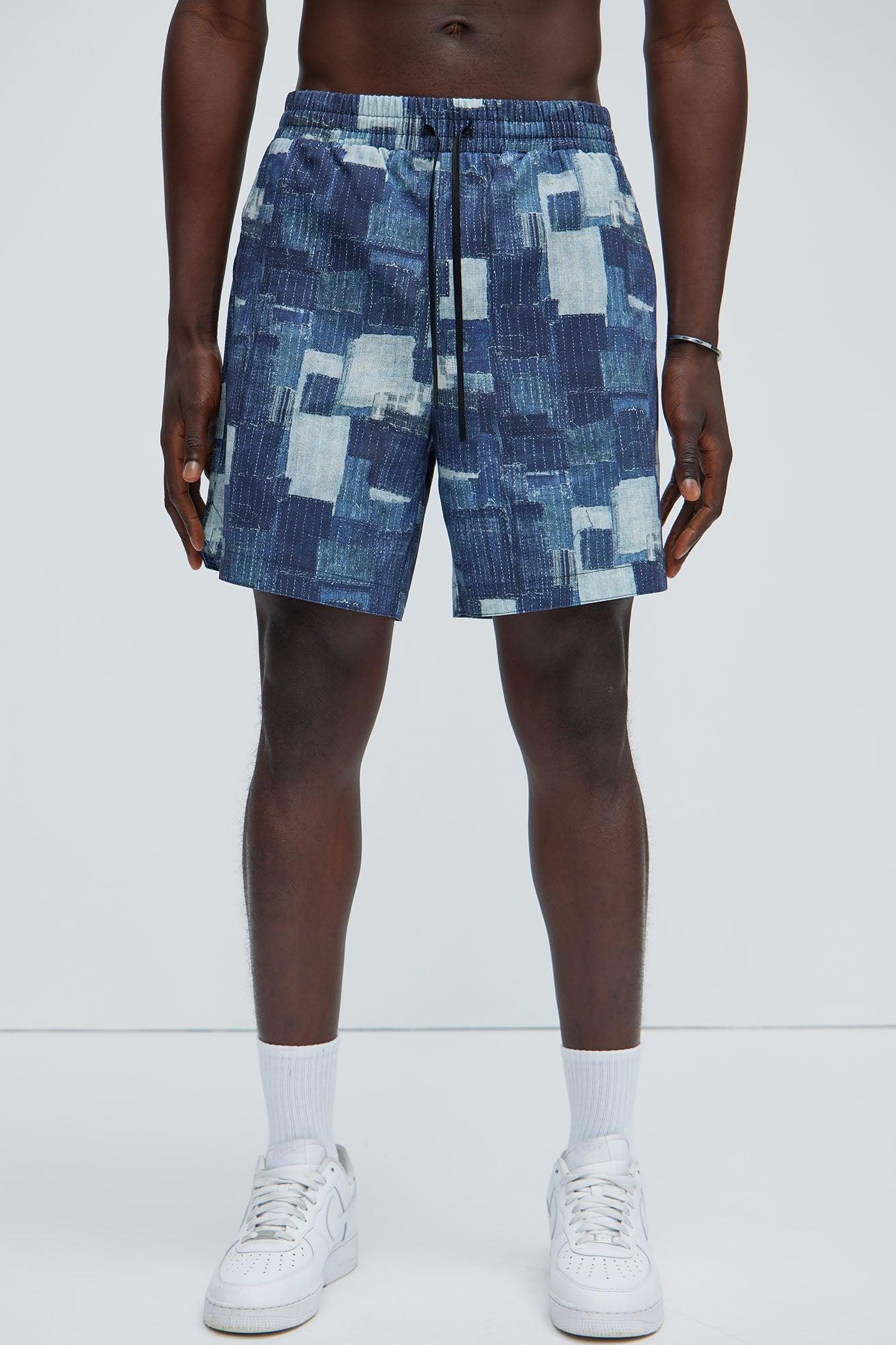 Repaired Ends Warm Up Shorts - Indigo Product Image