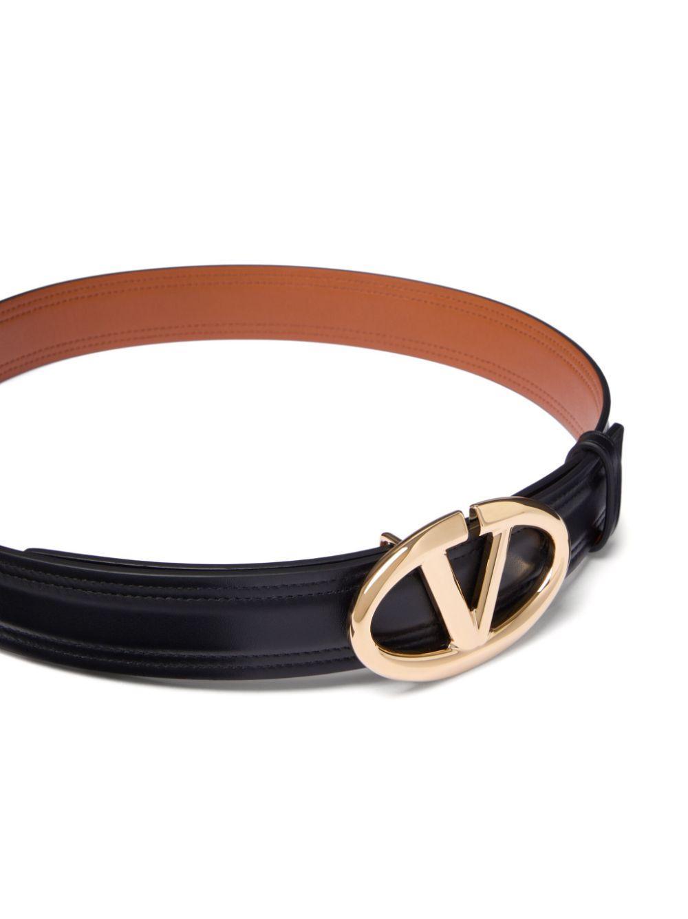 VLogo Signature leather belt Product Image