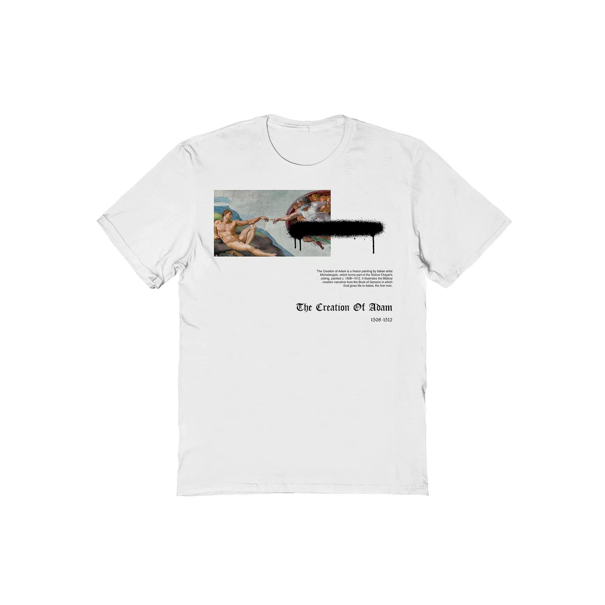 Men's APOH - Michelangelo First Man Graphic Tee, Size: XXL, White Product Image