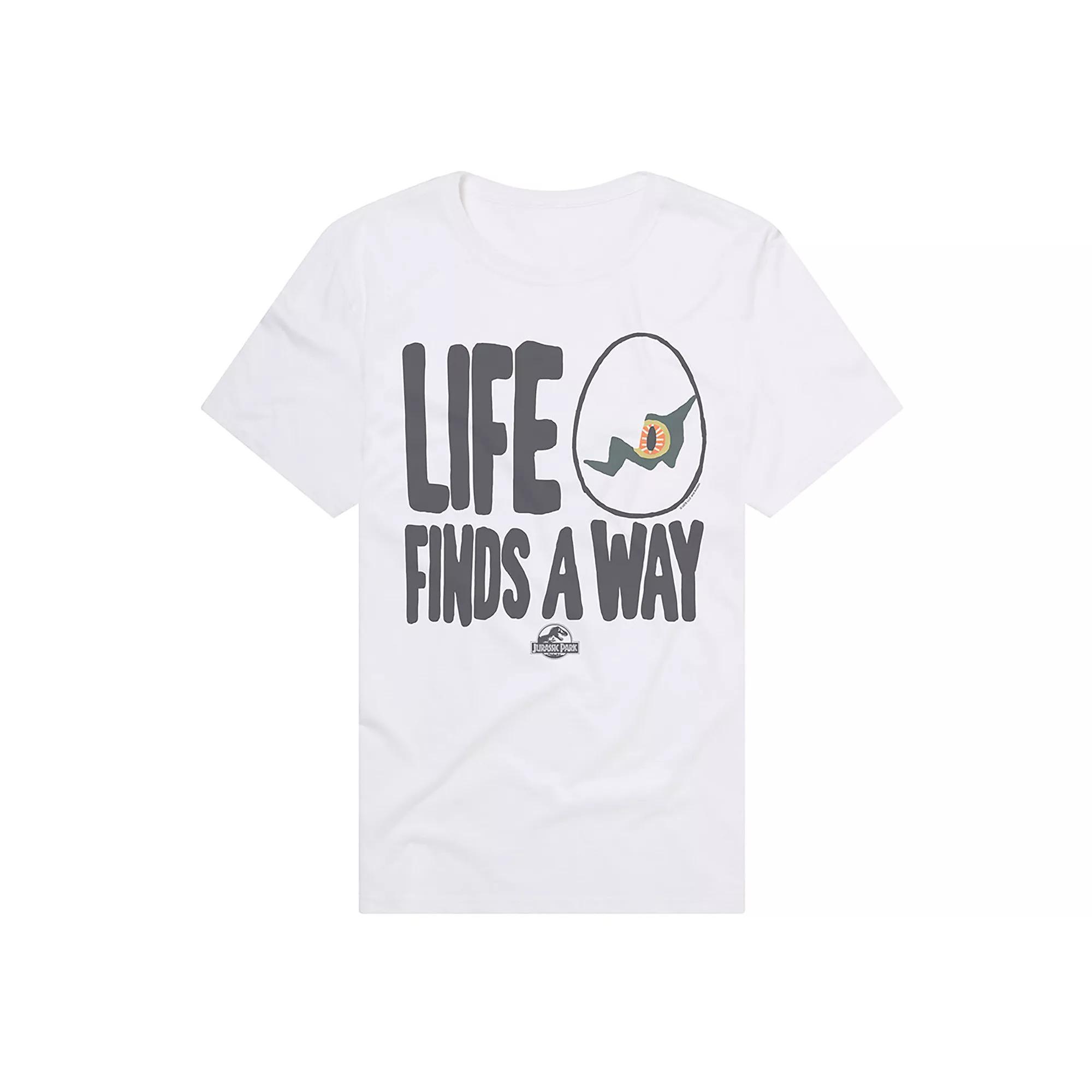 Men's Jurassic Park Life Finds A Way T-Shirt,  Product Image