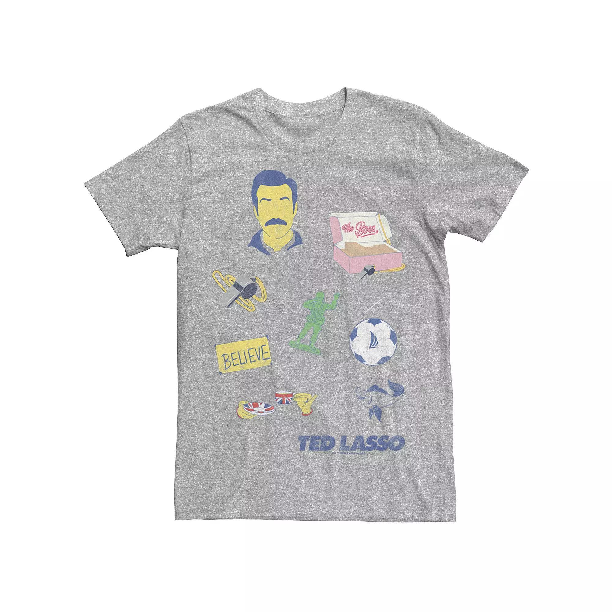Men's Ted Lasso Icons Graphic Tee,  Product Image