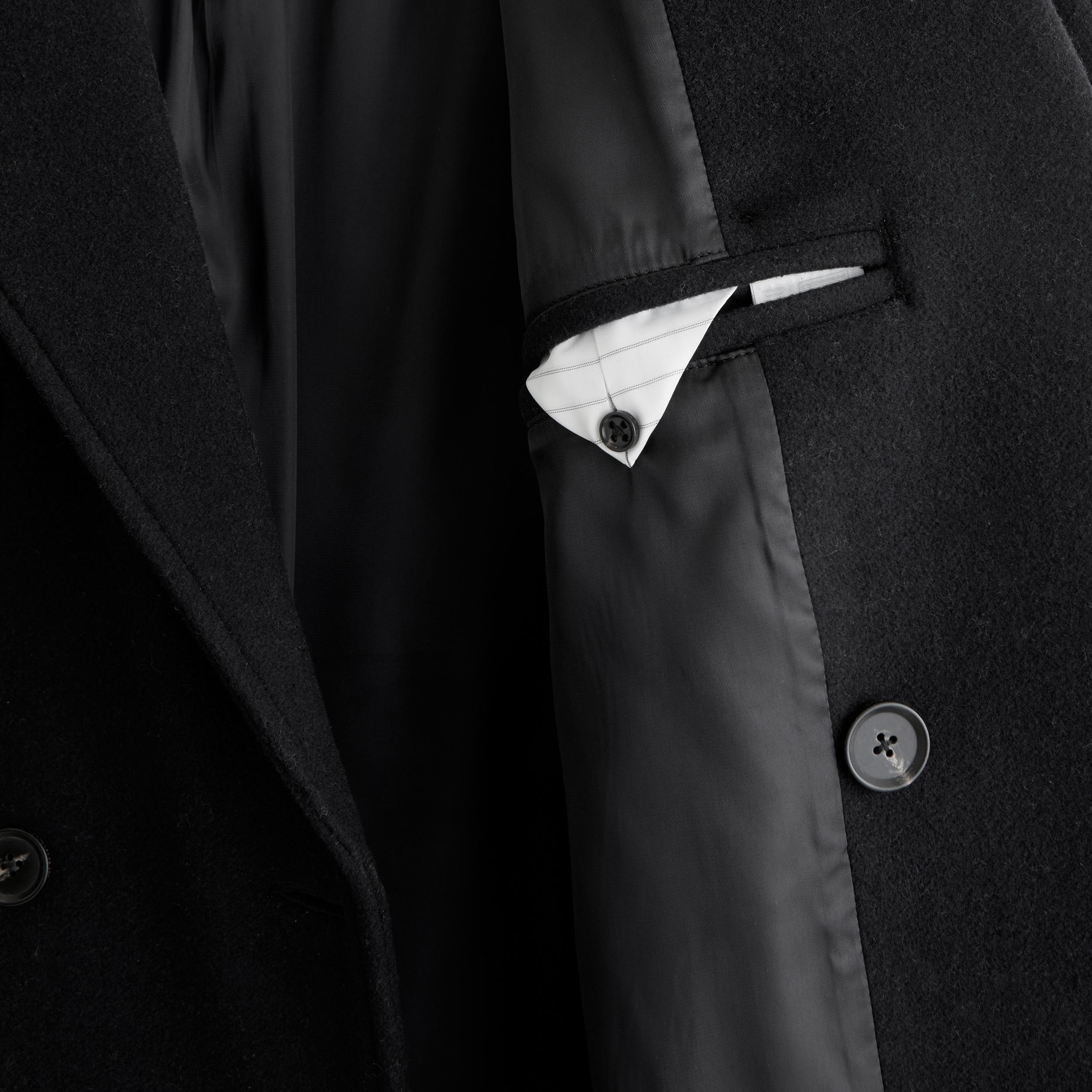 Double-Breasted Wool-Blend Coat Product Image