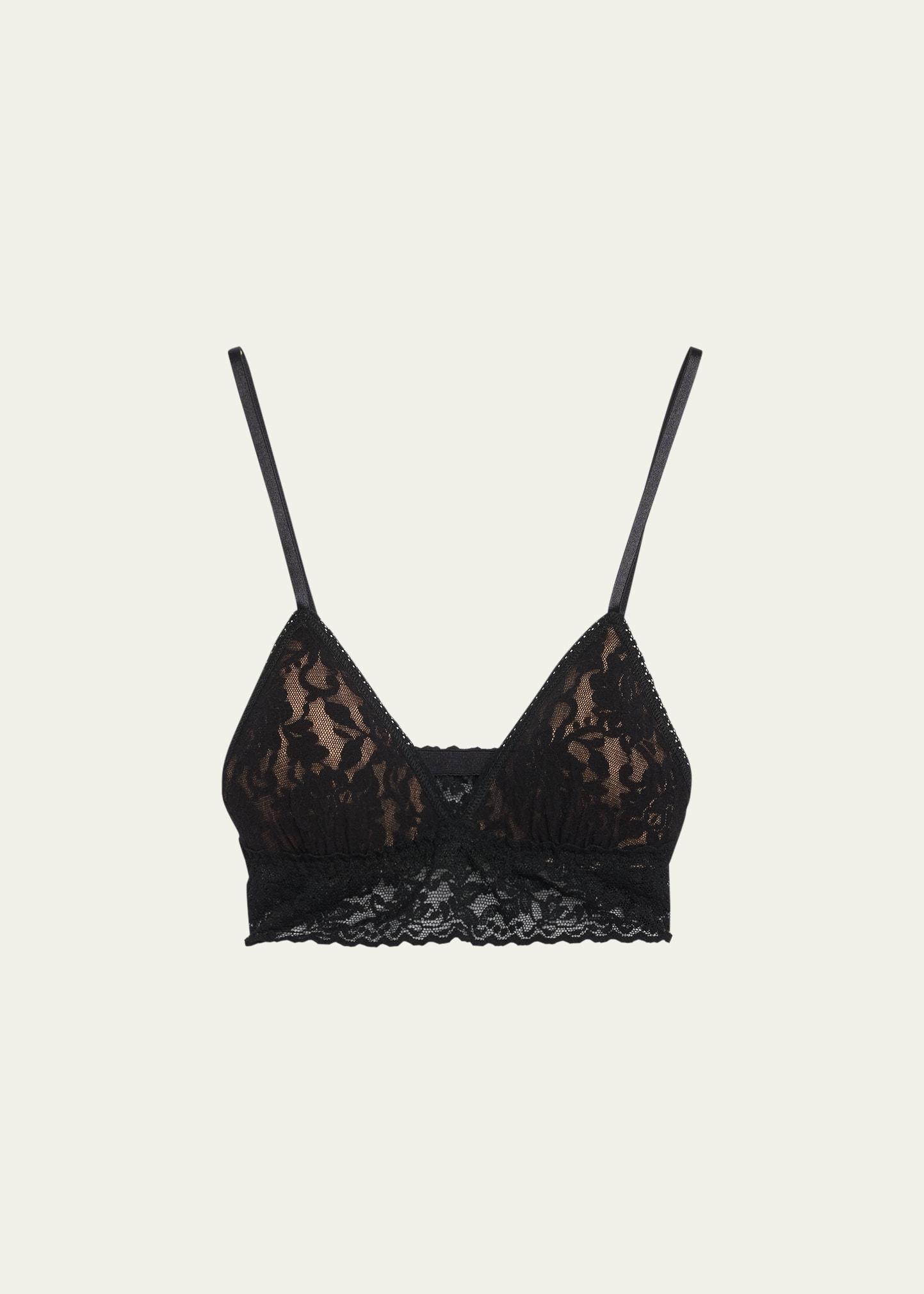Signature Lace Padded Triangle Bralette Product Image