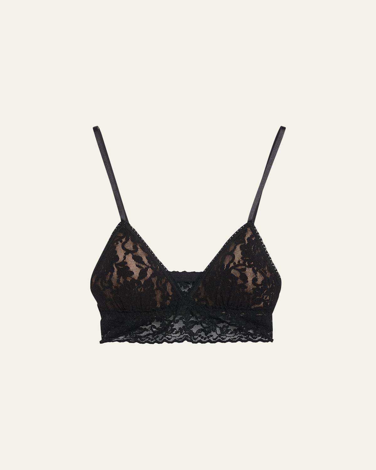Signature Lace Padded Triangle Bralette Product Image