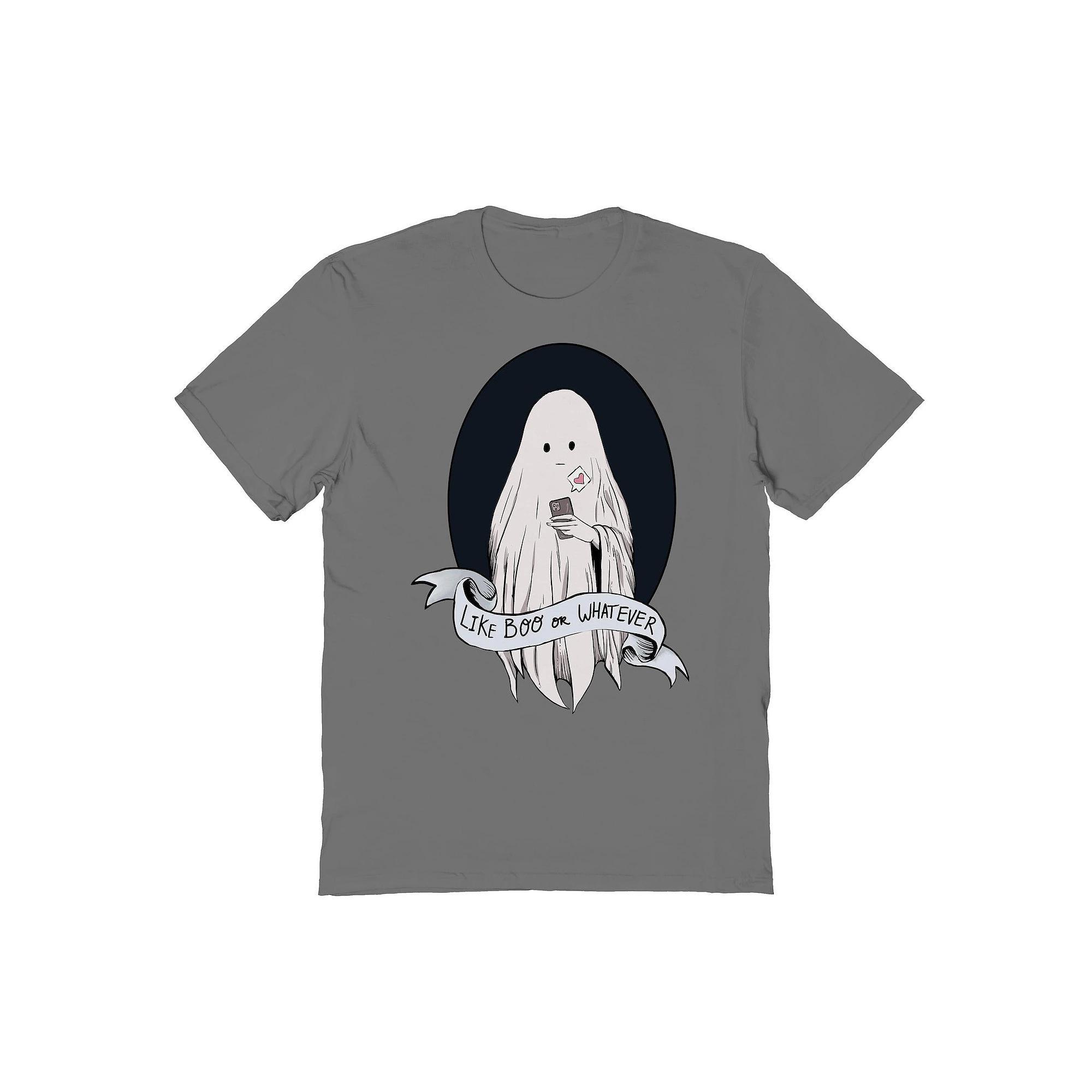 Men's Like Boo or Whatever Halloween Graphic Tee, Size: XL, Grey Product Image
