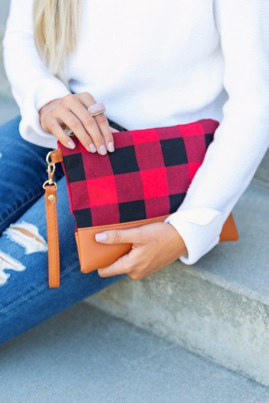 Buffalo Plaid Clutch Product Image