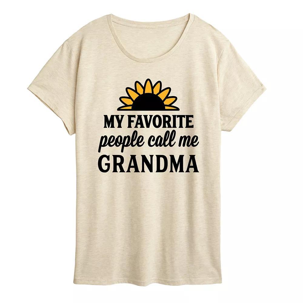 Women's Favorite People Call Me Grandma Graphic Tee,  Product Image