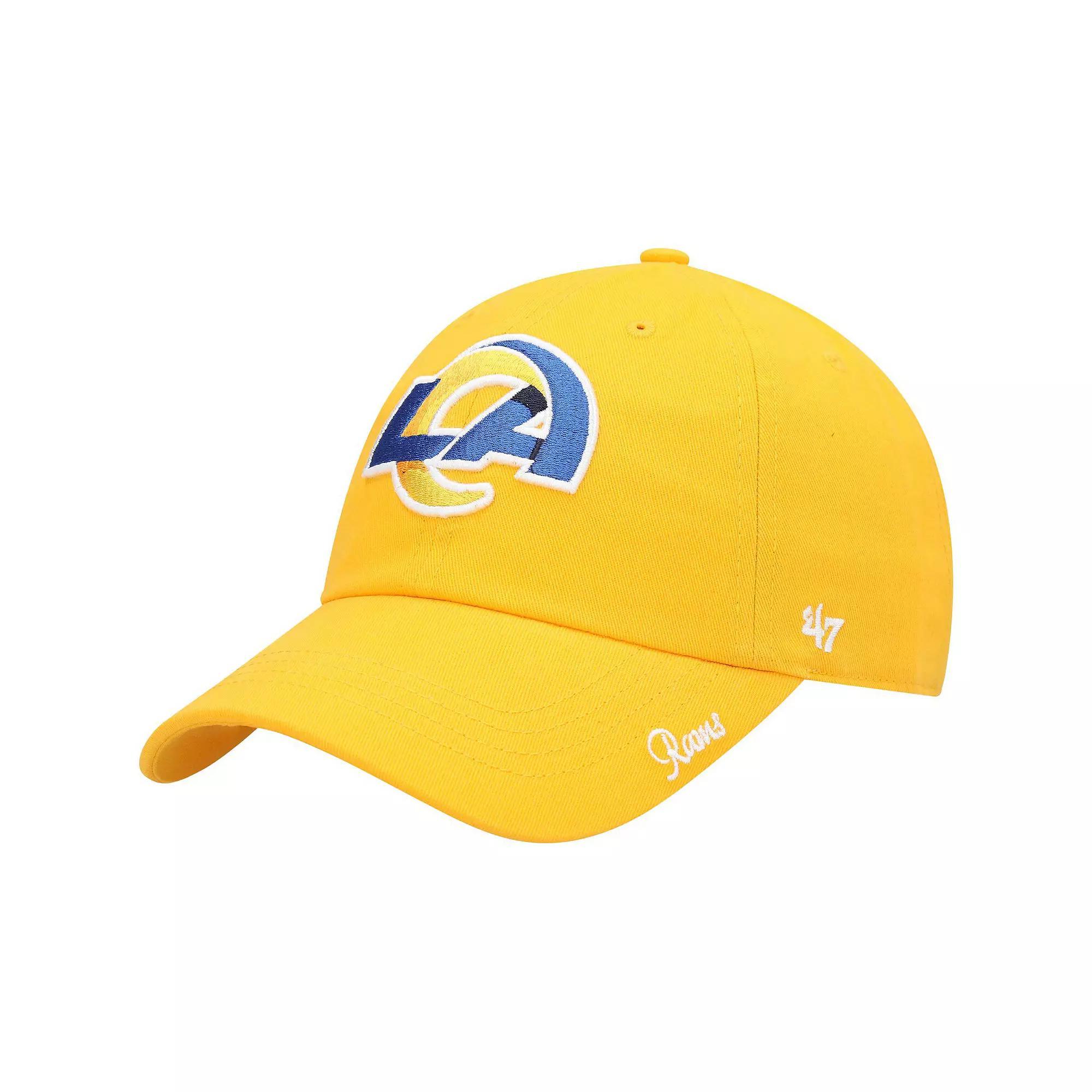 Women's '47 Gold Los Angeles Rams Miata Clean Up Secondary Logo Adjustable Hat Product Image