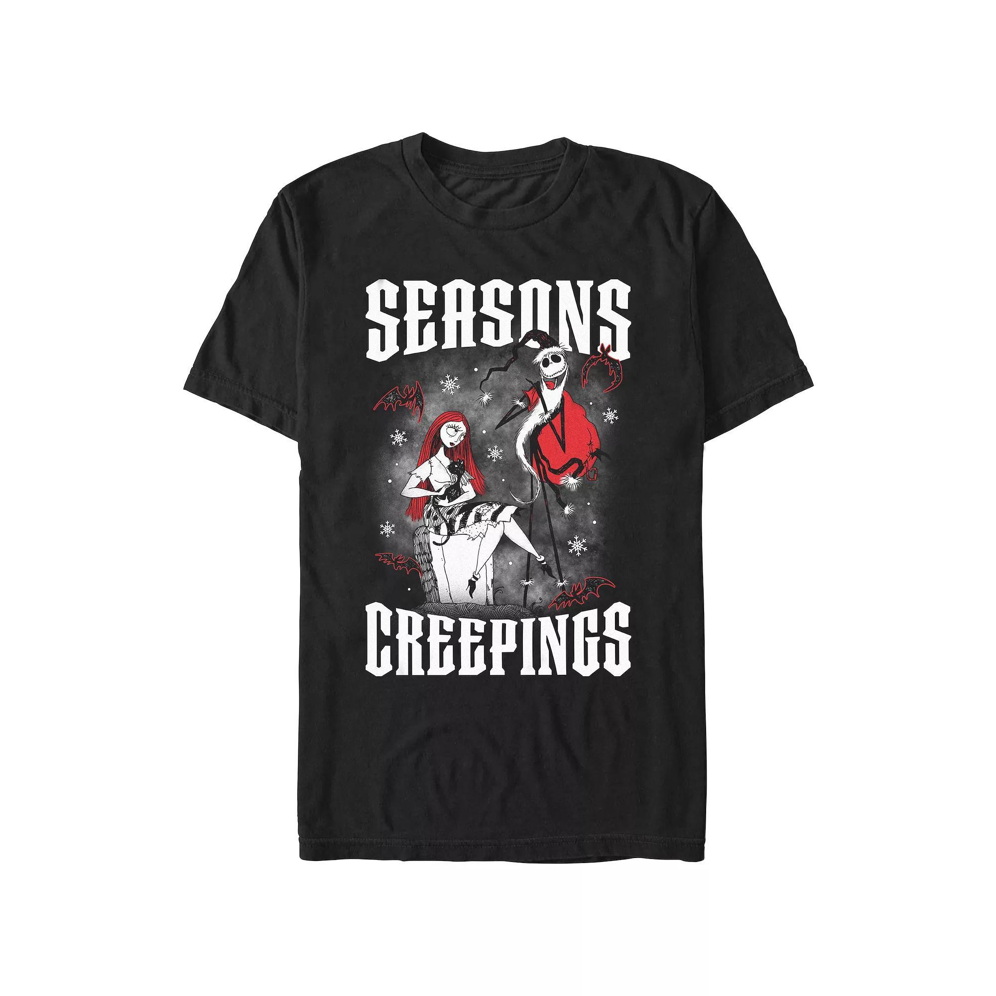 Disney's The Nightmare Before Christmas Season's Creepings Men's Graphic Tee, Size: Large, Black Product Image