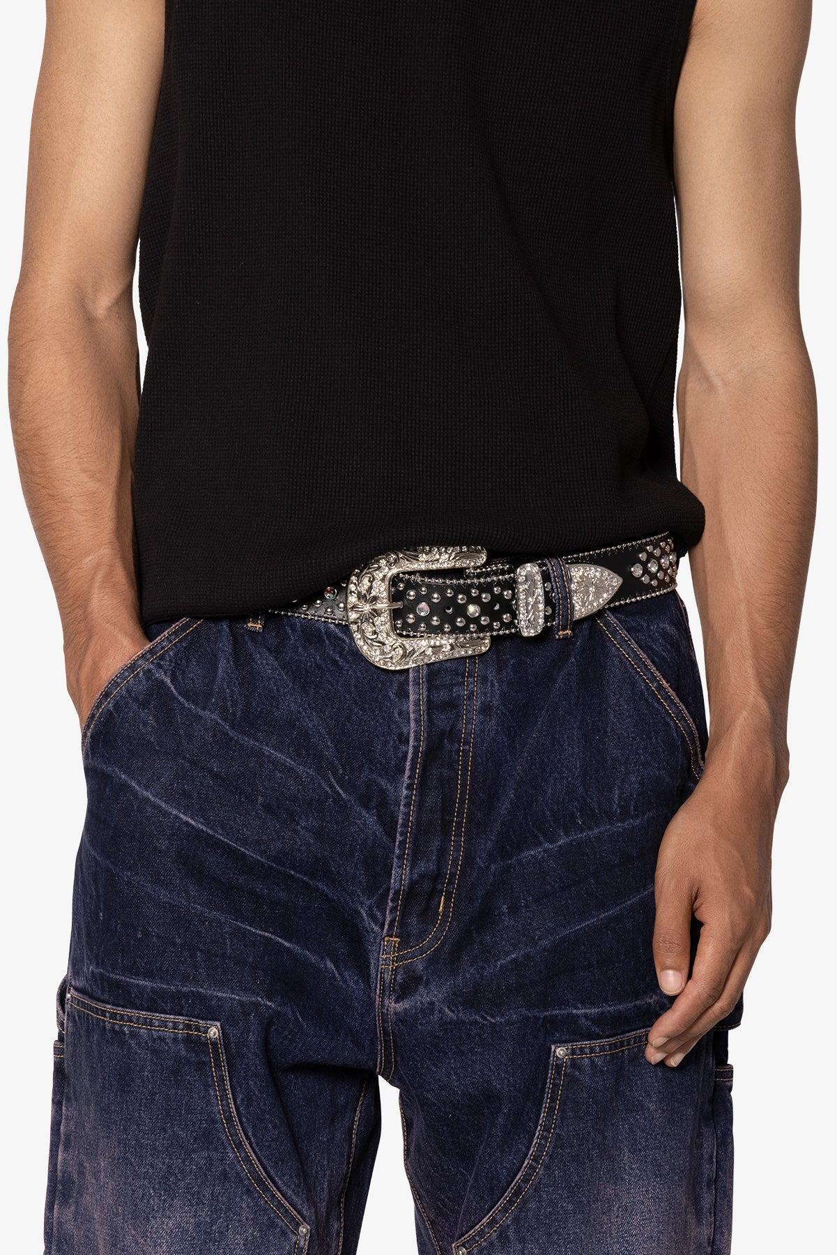 Studded Cross Belt - Black Product Image