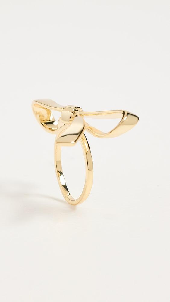 By Adina Eden Solid Bow Tie Ring | Shopbop Product Image