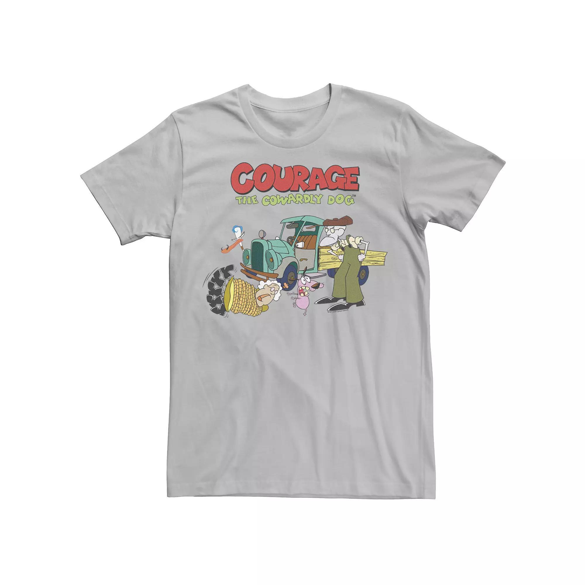 Men's Courage The Cowardly Dog Scene Logo Tee,  Product Image