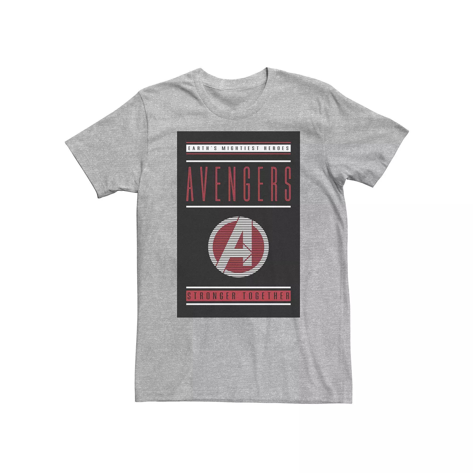 Big & Tall Marvel Avengers Endgame Stronger Together Tee, Men's, Size: 3XL, Athletic Grey Product Image