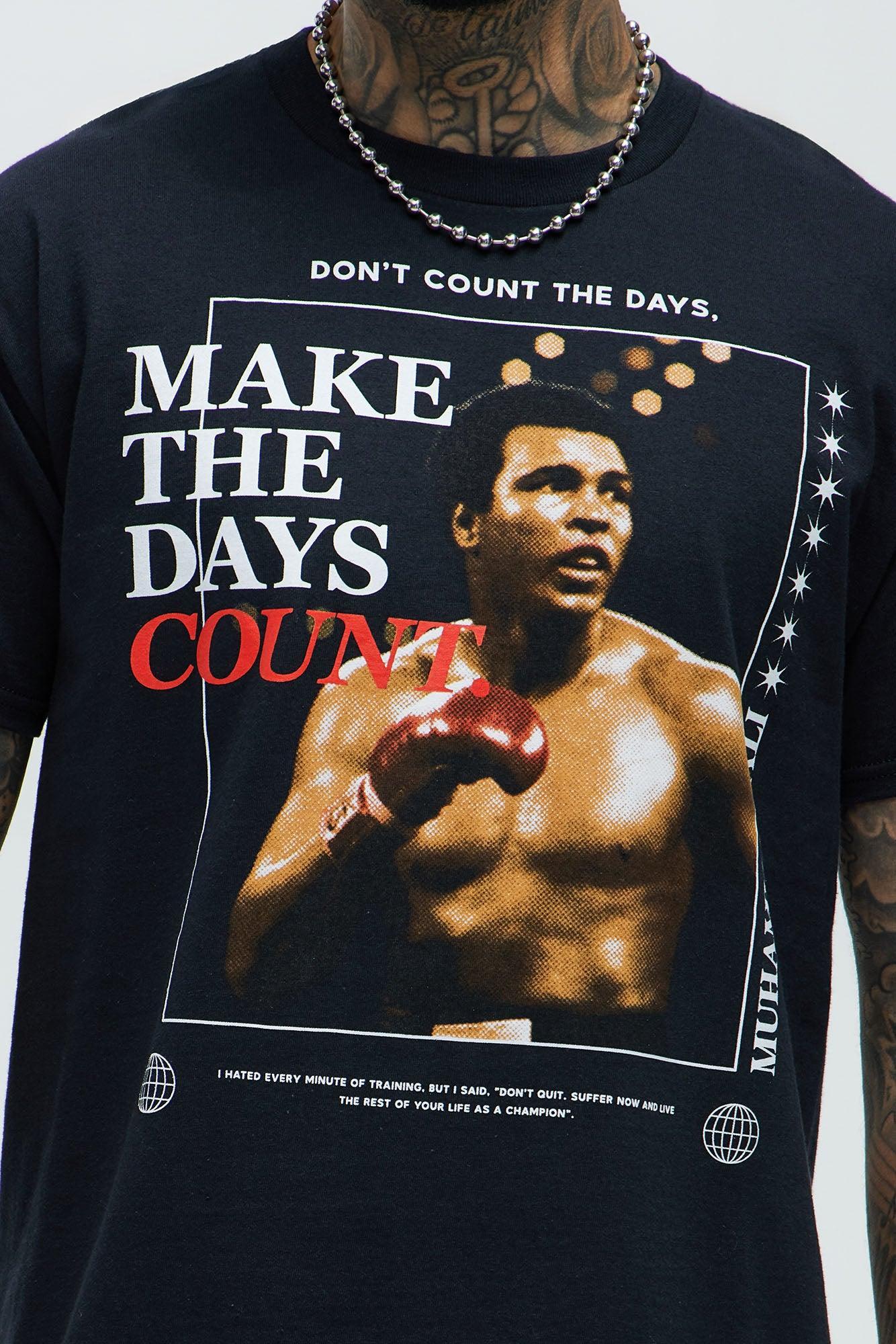 Muhammad Ali Make The Days Count Short Sleeve Tee - Black Product Image