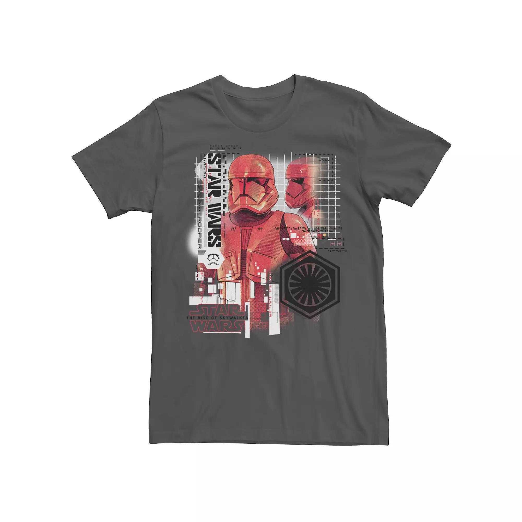 Men's Star Wars Red Trooper Schematic Tee, Size: Medium, Black Product Image