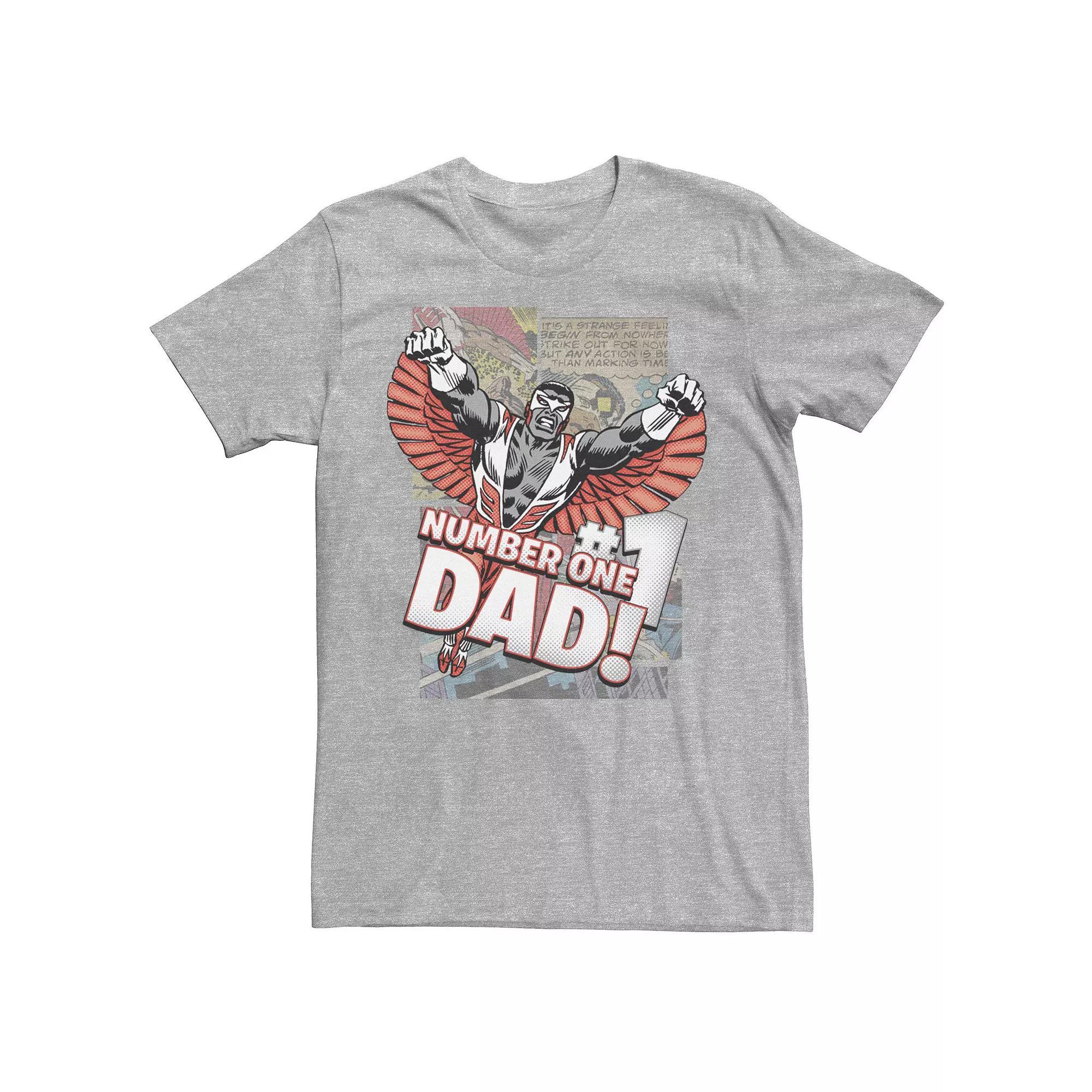 Men's Marvel Falcon Retro #1 Dad Short Sleeve Tee,  Product Image