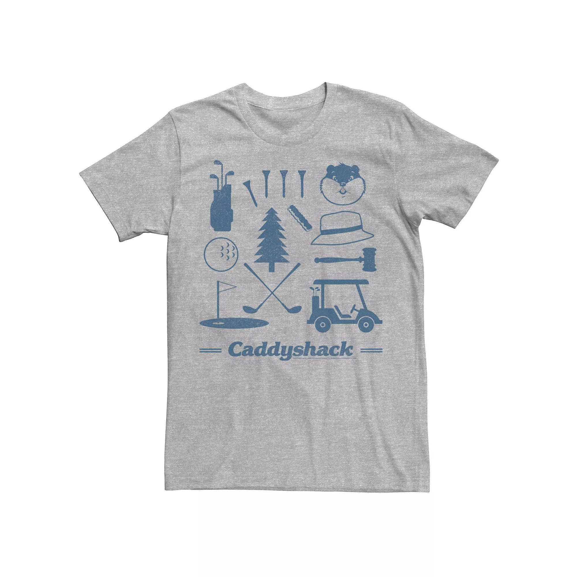 Men's Caddyshack Icons Tee, Size: XXL, Athletic Grey Product Image