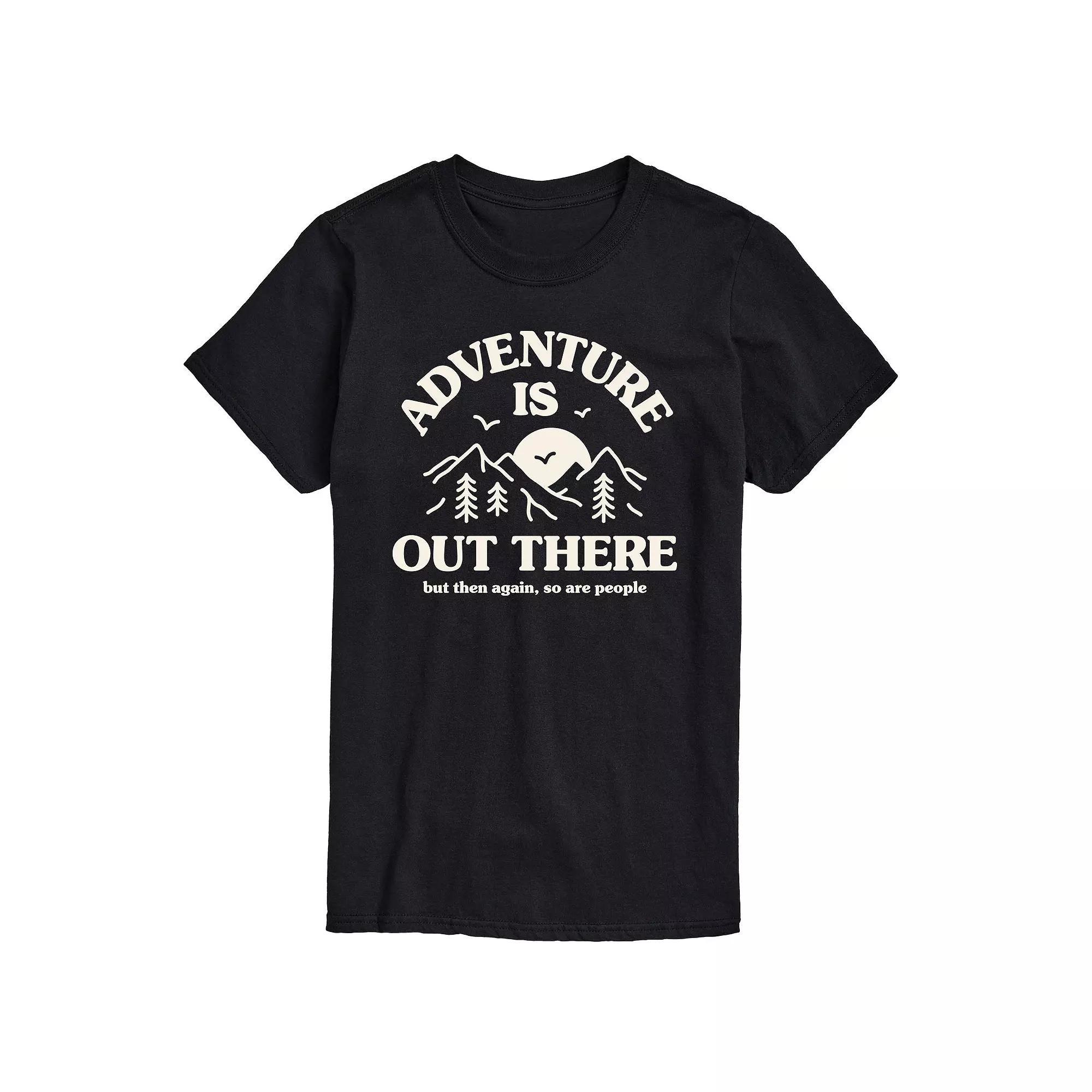 Men's Adventure Is Out There So Are People Graphic Tee, Size: Medium, Red Product Image