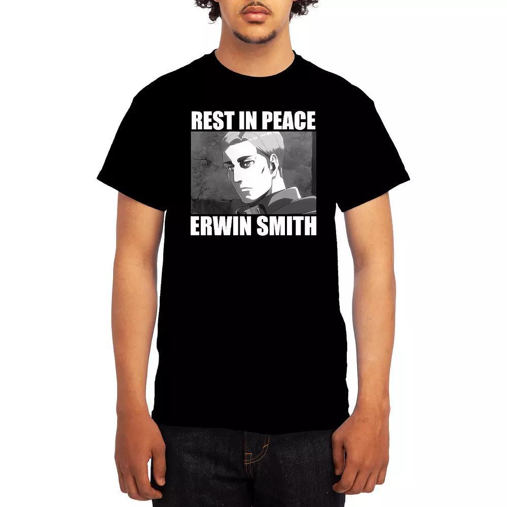 Men's Attack on Titan Rest In Peace Tee, Size: XXL, Athletic Grey Product Image