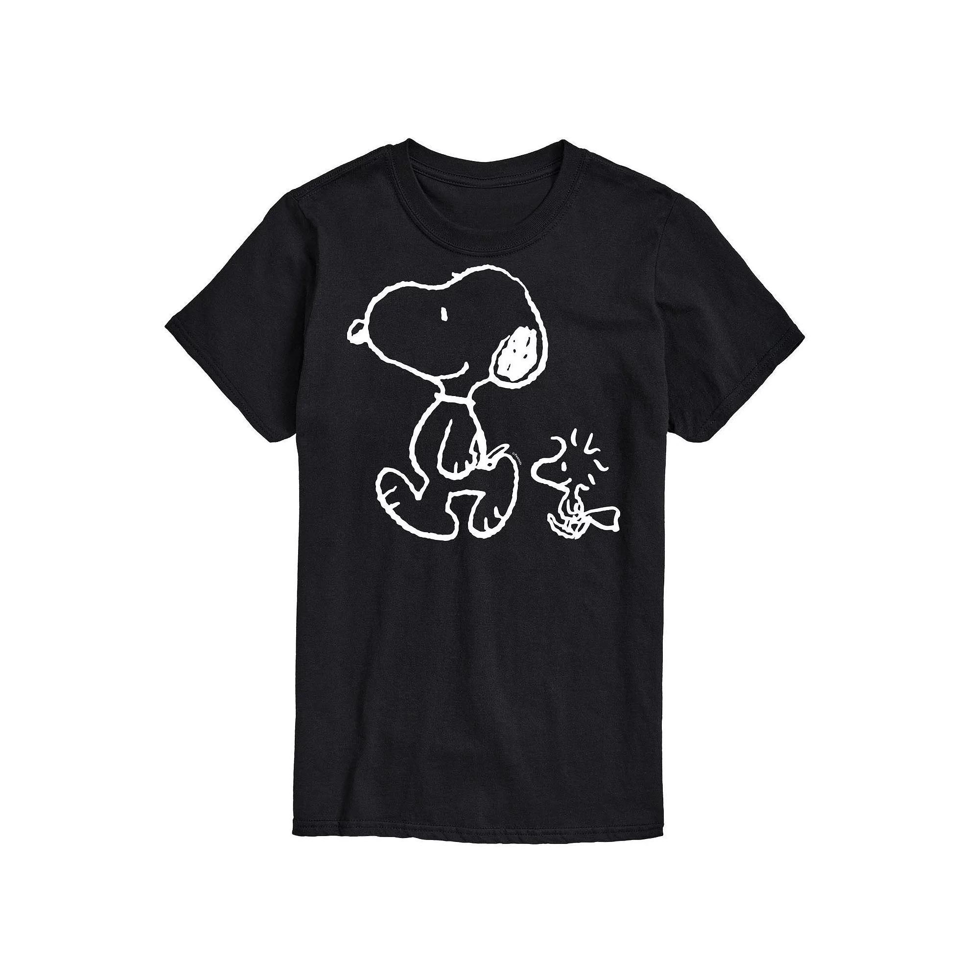 Big & Tall Peanuts Snoopy Woodstock Walk Graphic Tee, Men's,  Product Image
