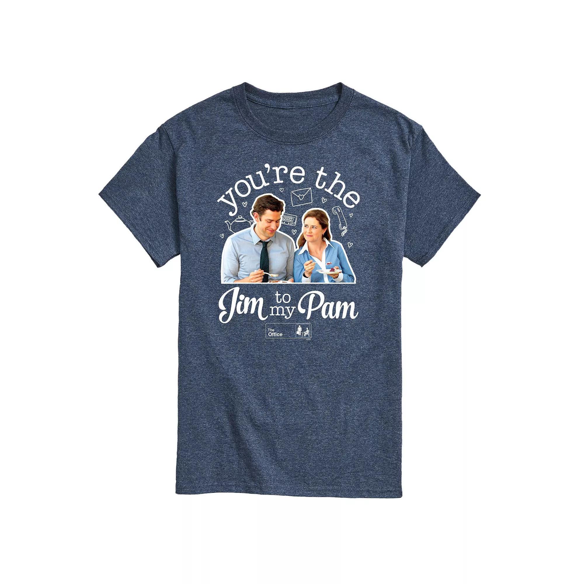 Men's The Office Jim To My Pam Tee, Size: Medium, Red Product Image