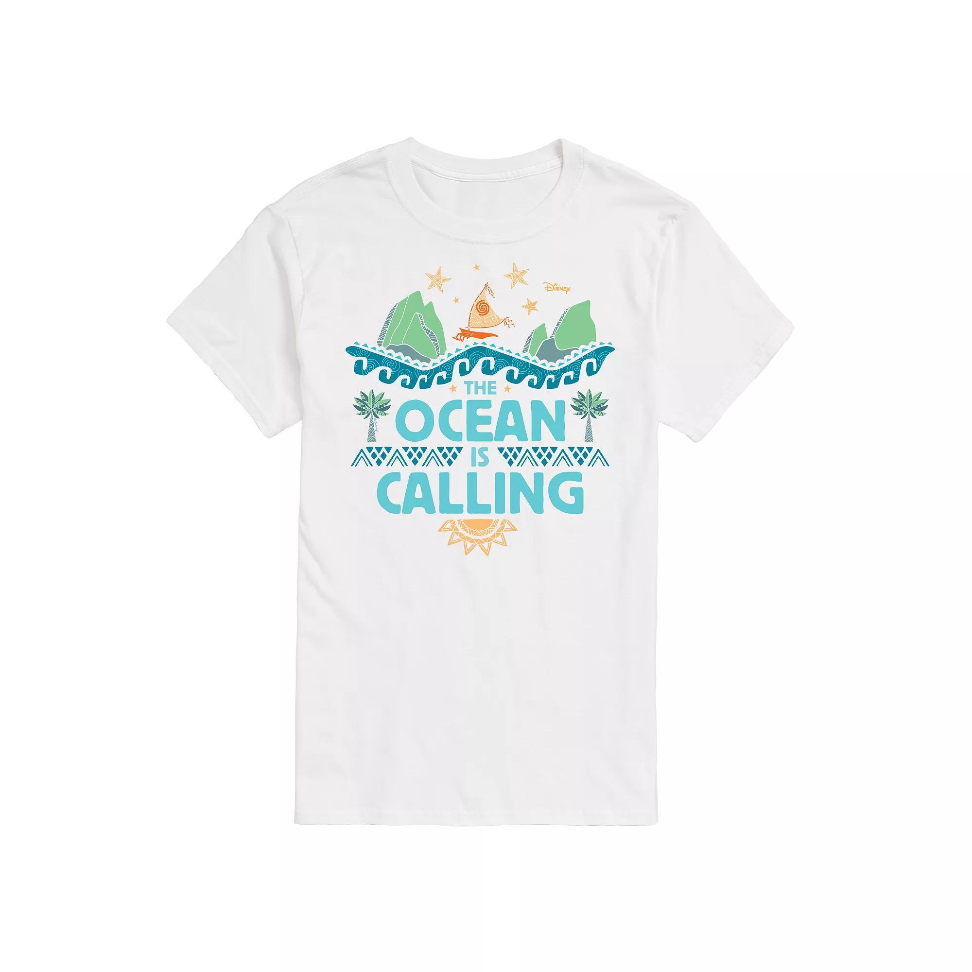 Disney's Moana Big & Tall The Ocean Is Calling Graphic Tee, Men's,  Product Image