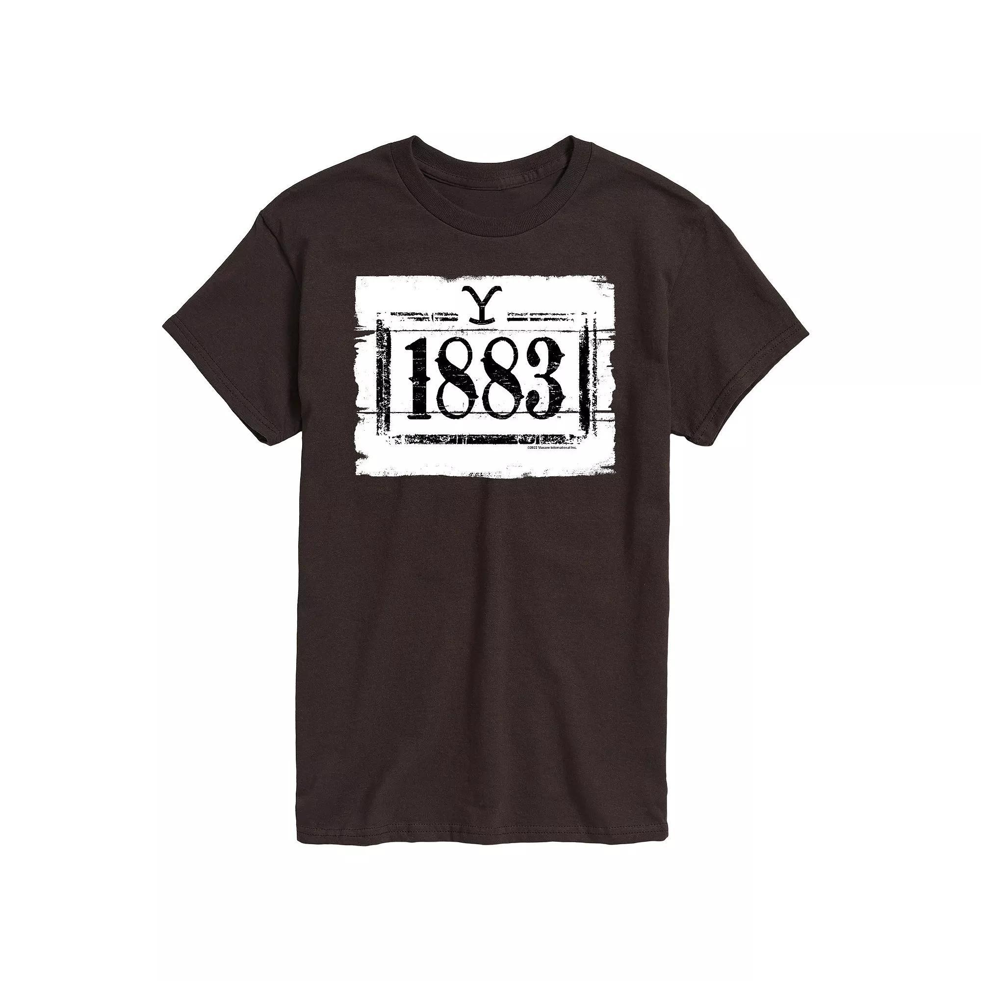 Men's 1883 Wood Sign Tee, Size: Small, Dark Brown Product Image