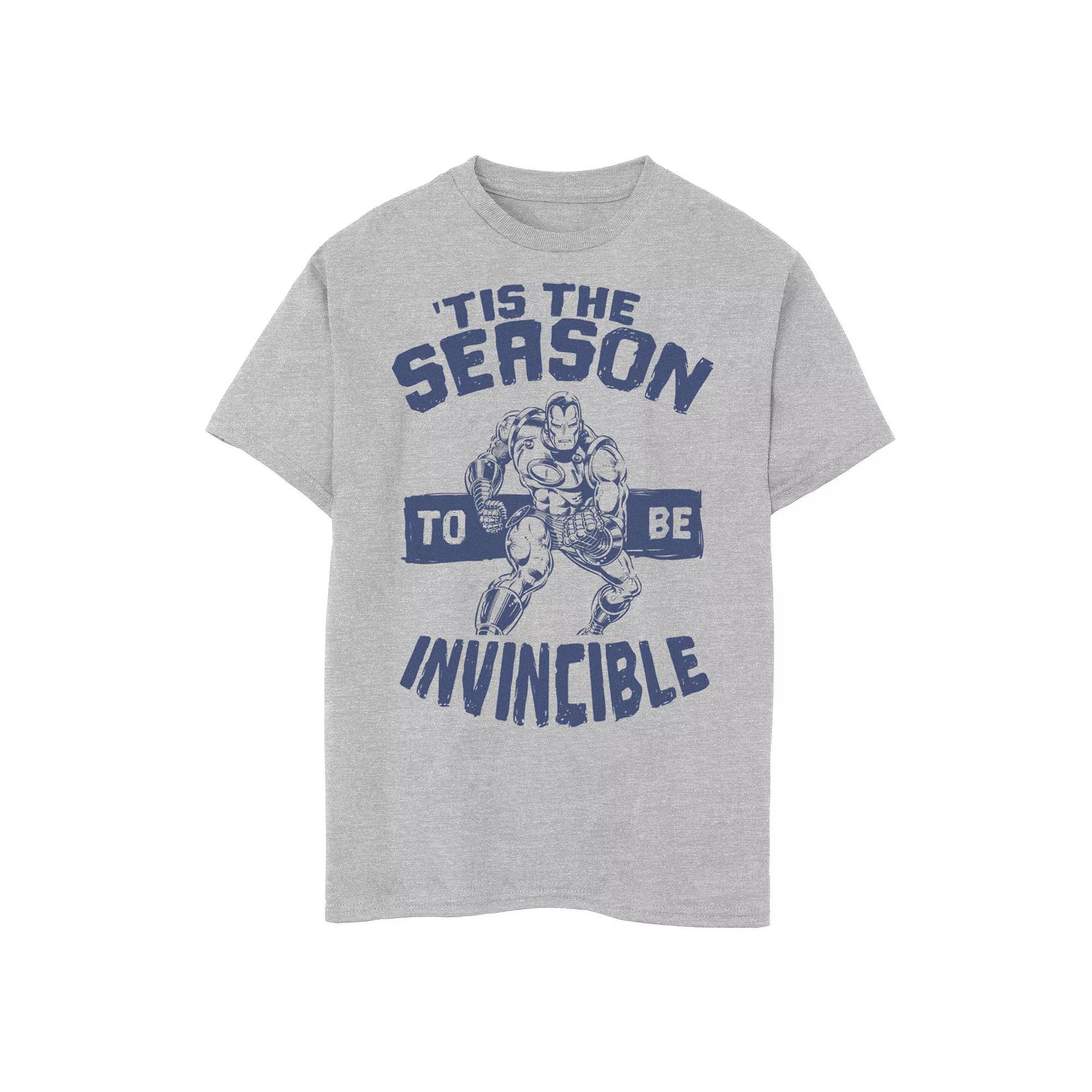 Boys 6-20 Marvel Iron Man 'Tis The Season To Be Invincible Christmas Graphic Tee, Boy's,  Product Image