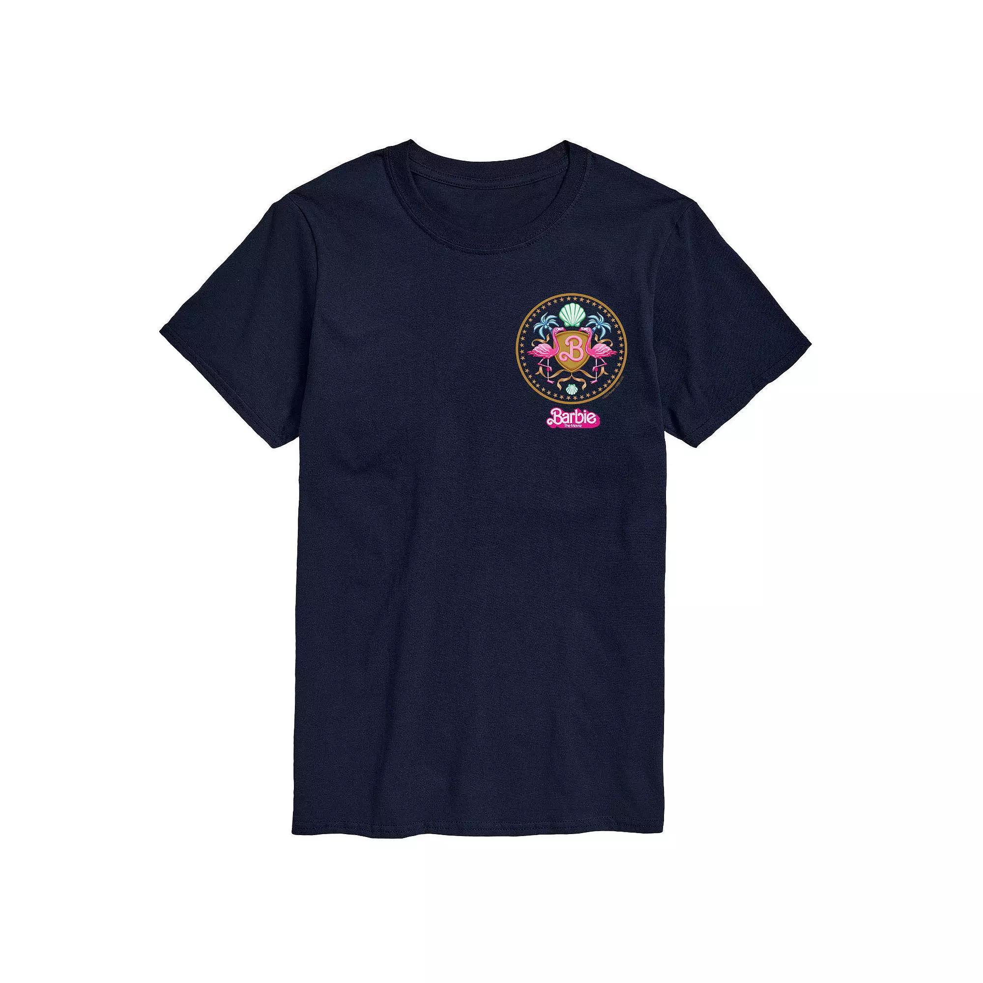 Big & Tall Barbie The Movie Theatrical Crest Graphic Tee, Men's,  Product Image